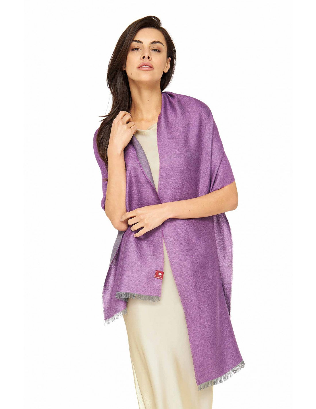 Verdancia-Apu Kuntur - ALPAKA-SEIDEN-SCHAL - DUO – 70 % BABY‑ALPAKA & 30 % SEIDE-Schals-Black-Deal-Outlet-by-ARCHIVIST