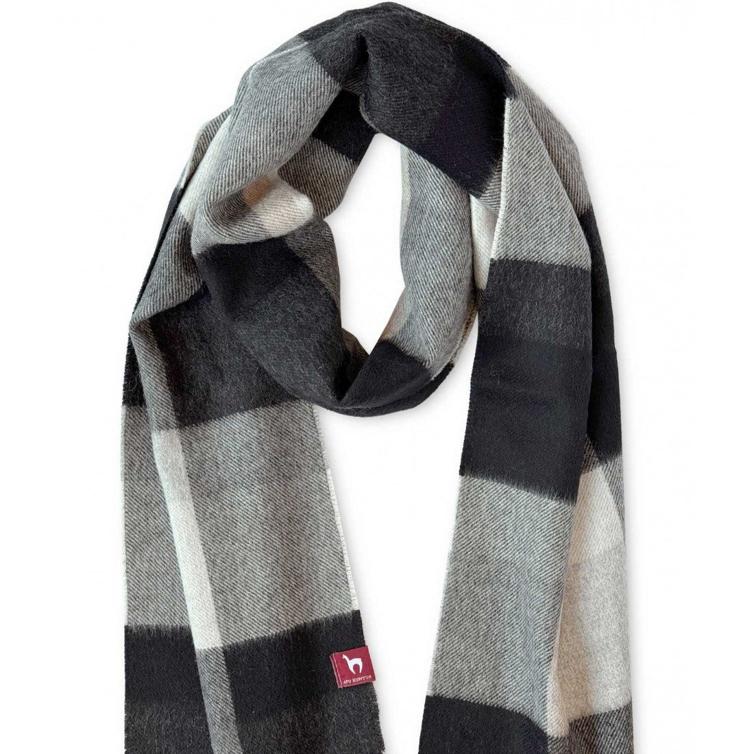 Verdancia-Apu Kuntur - 100% Baby Alpaka - Webschal - Cuadro-Schals-Black-Deal-Outlet-by-ARCHIVIST