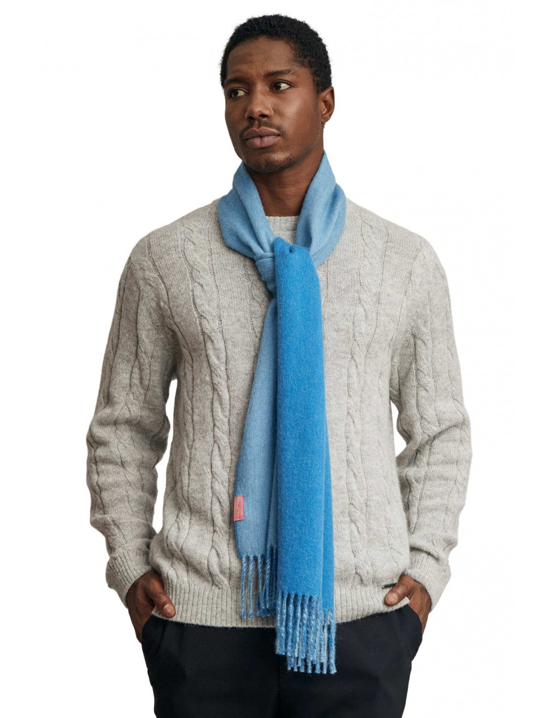 Verdancia-Kuna - Alpaka Webschal -Tundra – 100 % Baby-Alpaka für luxuriöse Leichtigkeit - Zweifarbig-Schals-Black-Deal-Outlet-by-ARCHIVIST