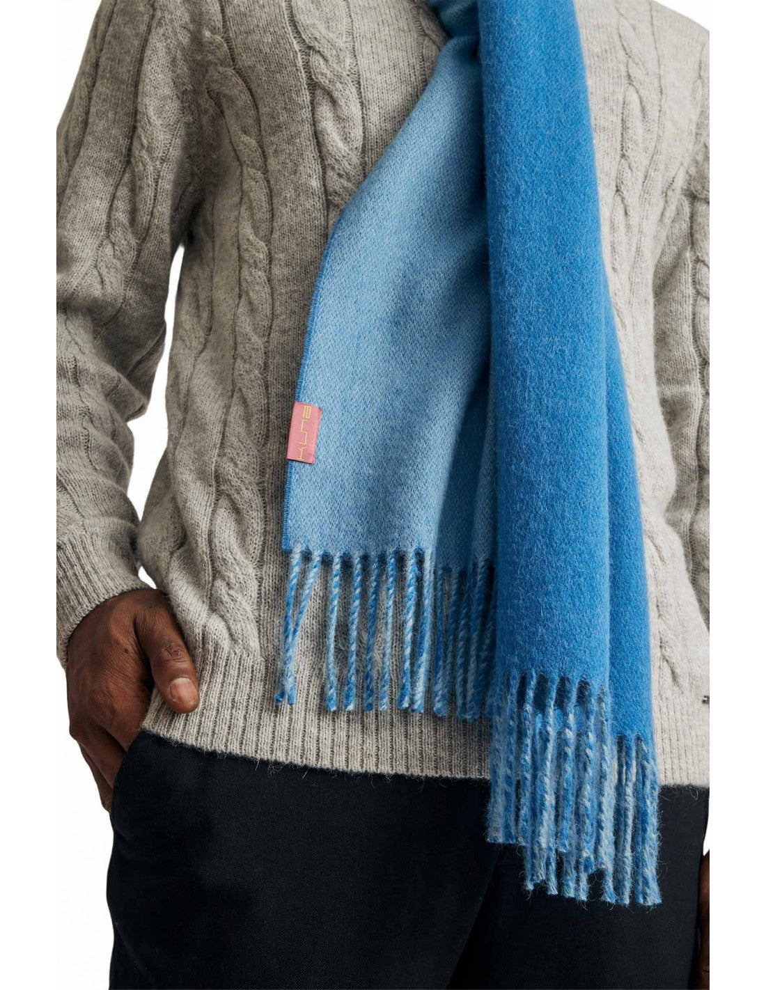 Verdancia-Kuna - Alpaka Webschal -Tundra – 100 % Baby-Alpaka für luxuriöse Leichtigkeit - Zweifarbig-Schals-Black-Deal-Outlet-by-ARCHIVIST