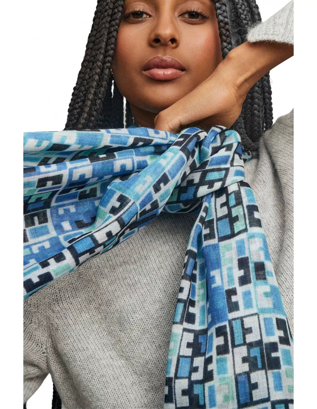 Verdancia-Kuna - Alpaka Webschal - Weaving – 70 % Baby‑Alpaka & 30 % Seide-Schals-Black-Deal-Outlet-by-ARCHIVIST