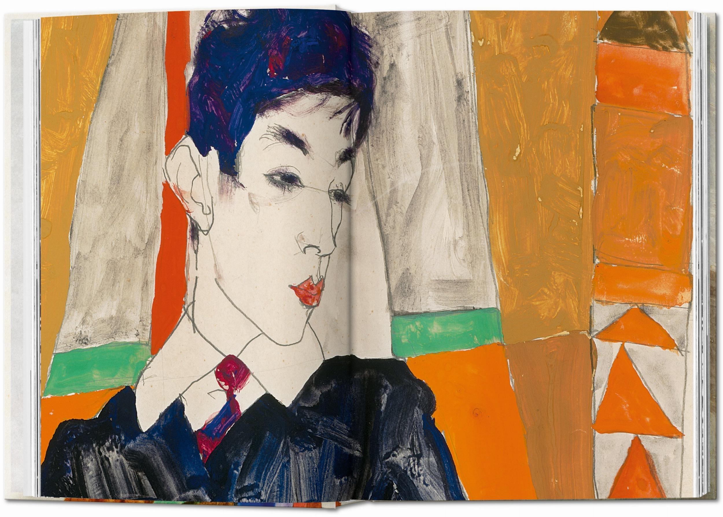 Taschen-Egon Schiele. Las pinturas. 40th Ed. (Spanish)-Art-Black-Deal-Outlet-by-ARCHIVIST