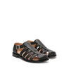 Loewe-Loewe Campo Leather Sandals-MEN SHOES-Black-Deal-Outlet-by-ARCHIVIST