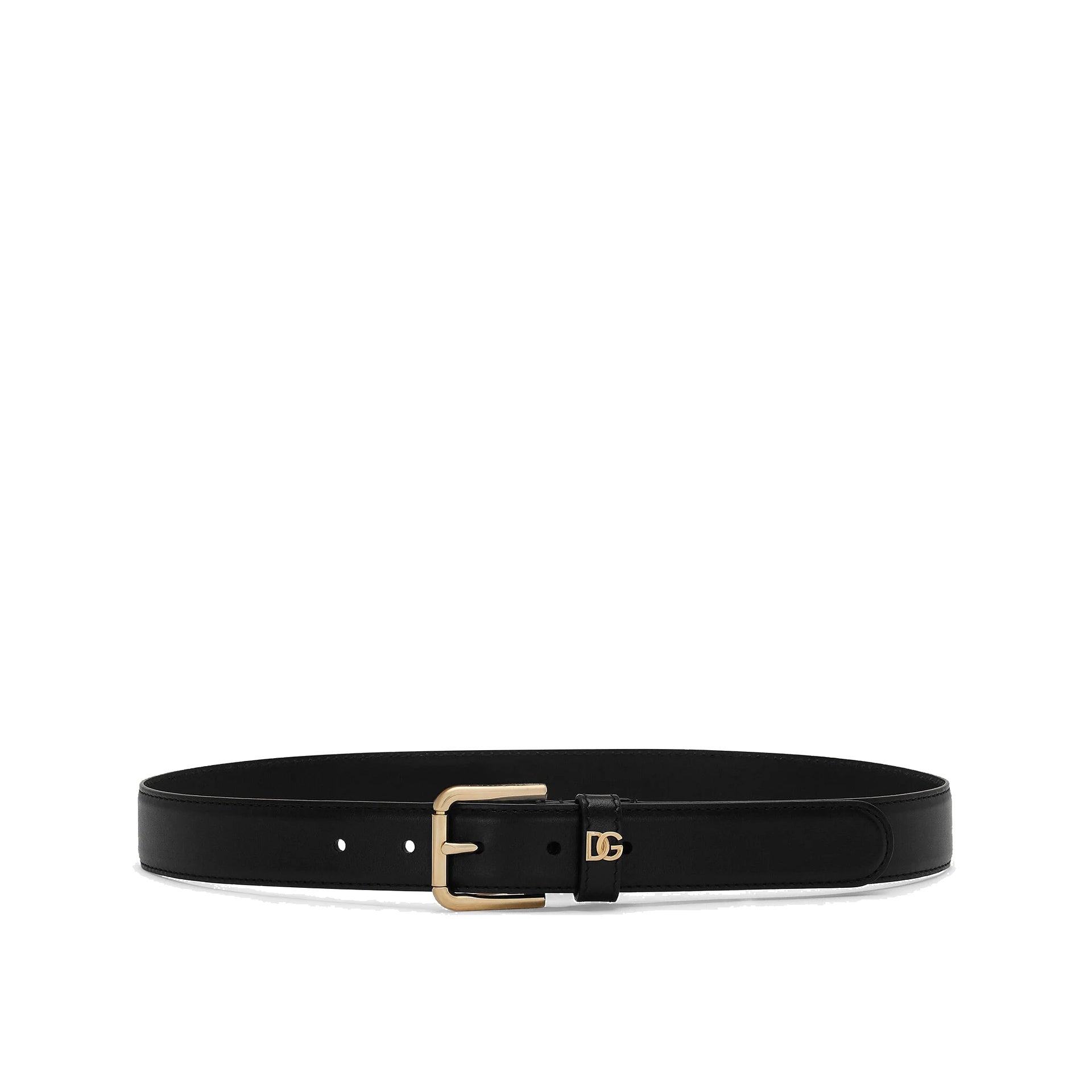 Dolce & Gabbana Leather Logo Belt