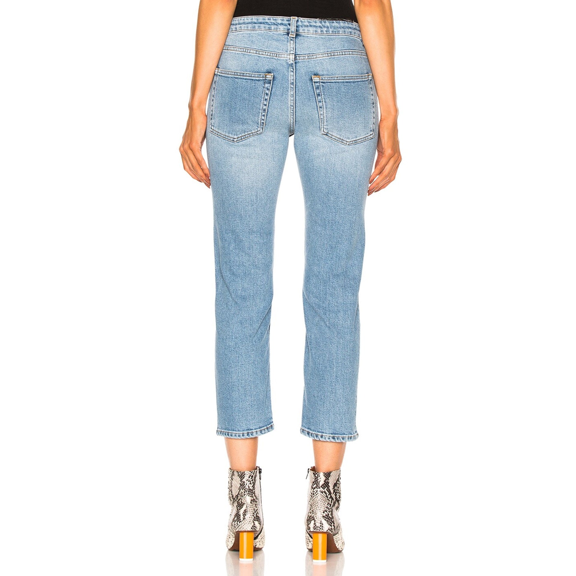 Acne Studios-Acne Studios Row Denim Jeans-WOMEN CLOTHING-Black-Deal-Outlet-by-ARCHIVIST