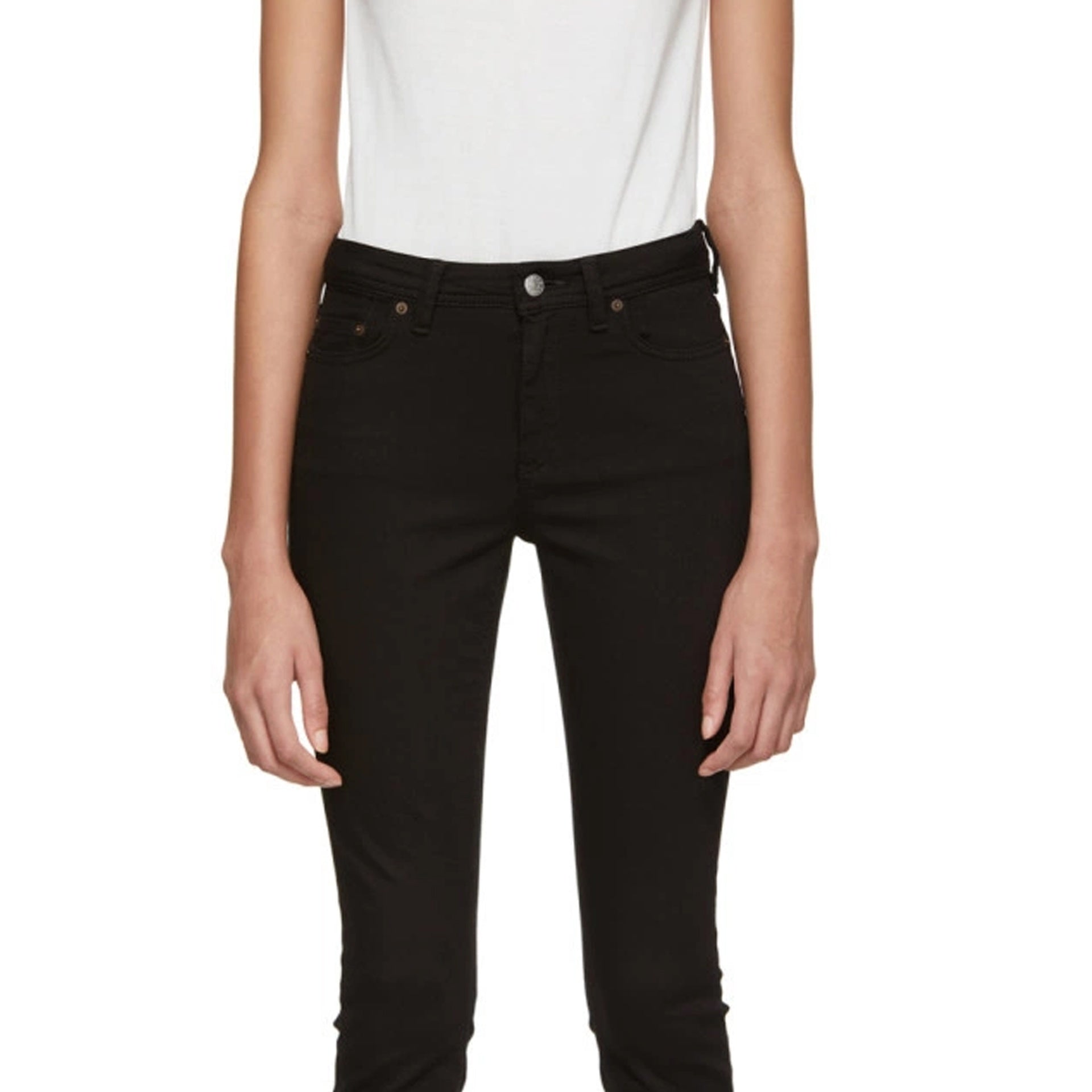 Acne Studios-Acne Studios Blå Konst Climb Denim Jeans-WOMEN CLOTHING-Black-Deal-Outlet-by-ARCHIVIST