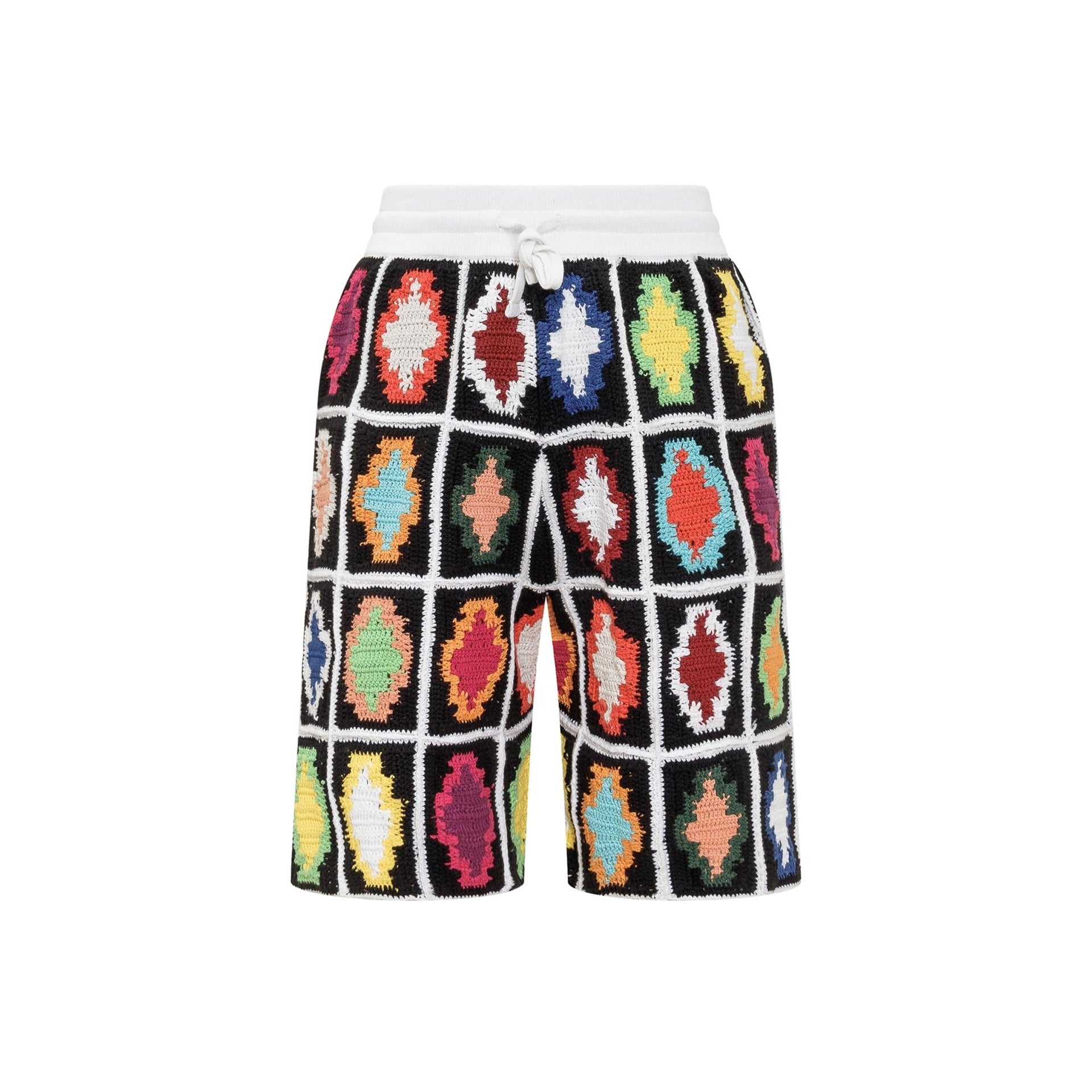 Marcelo Burlon County Of Milan-Marcelo Burlon Knitted Shorts-MEN CLOTHING-Black-Deal-Outlet-by-ARCHIVIST