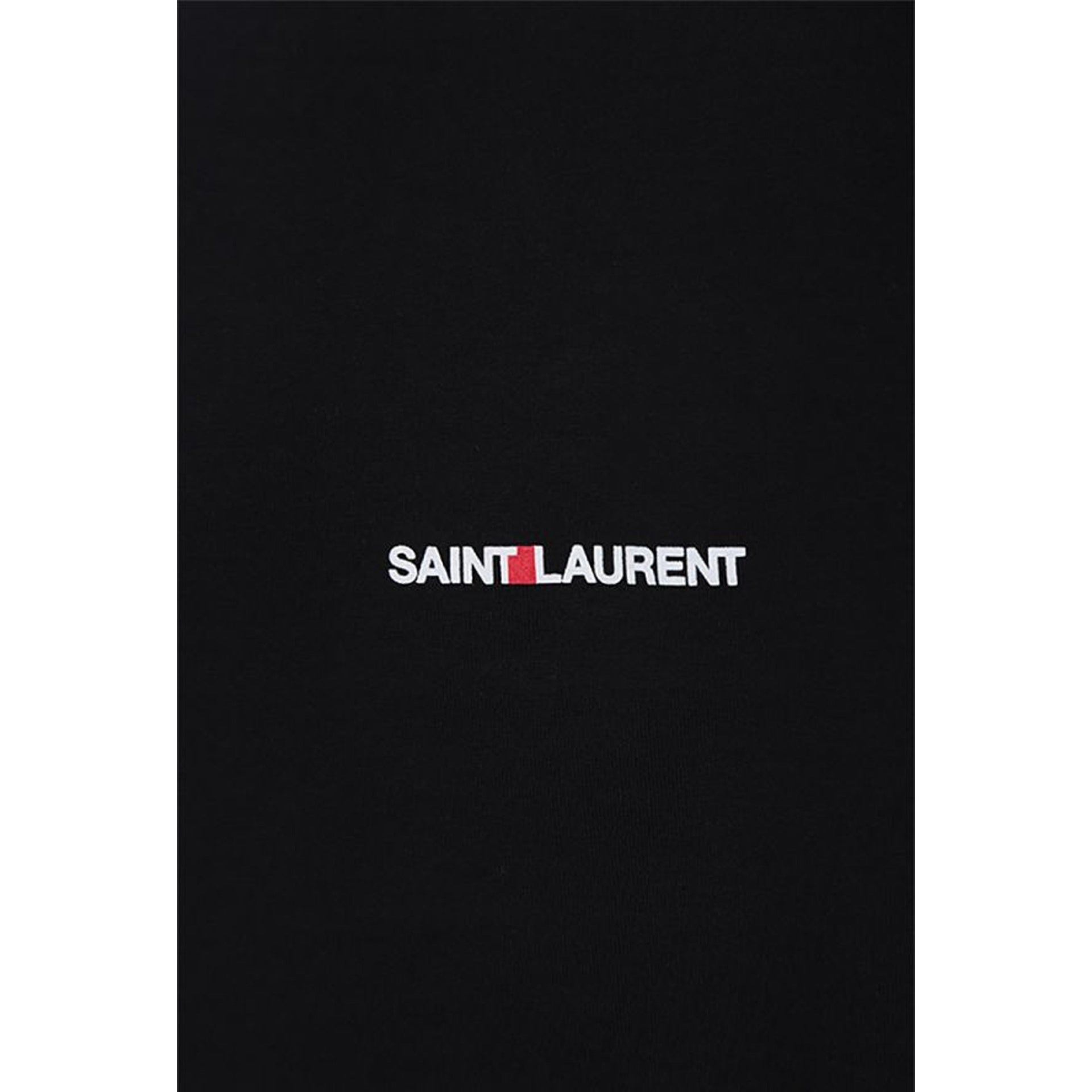 Saint Laurent-Saint Laurent Cotton Logo T-Shirt-WOMEN CLOTHING-Black-Deal-Outlet-by-ARCHIVIST