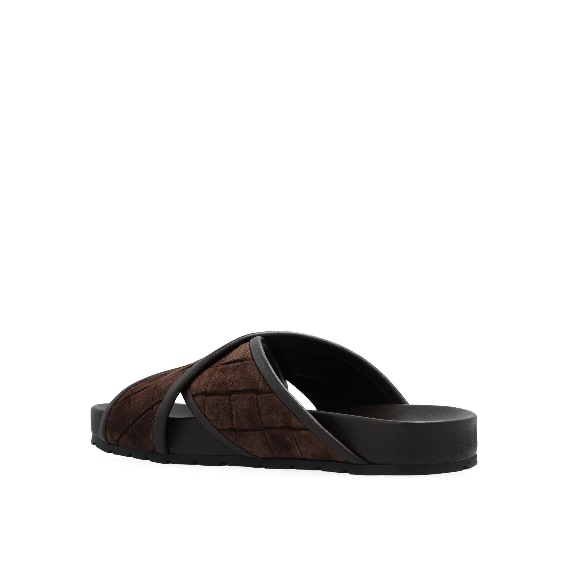 Bottega Veneta-Bottega Veneta Tarik Criss Cross Sandal-MEN SHOES-Black-Deal-Outlet-by-ARCHIVIST