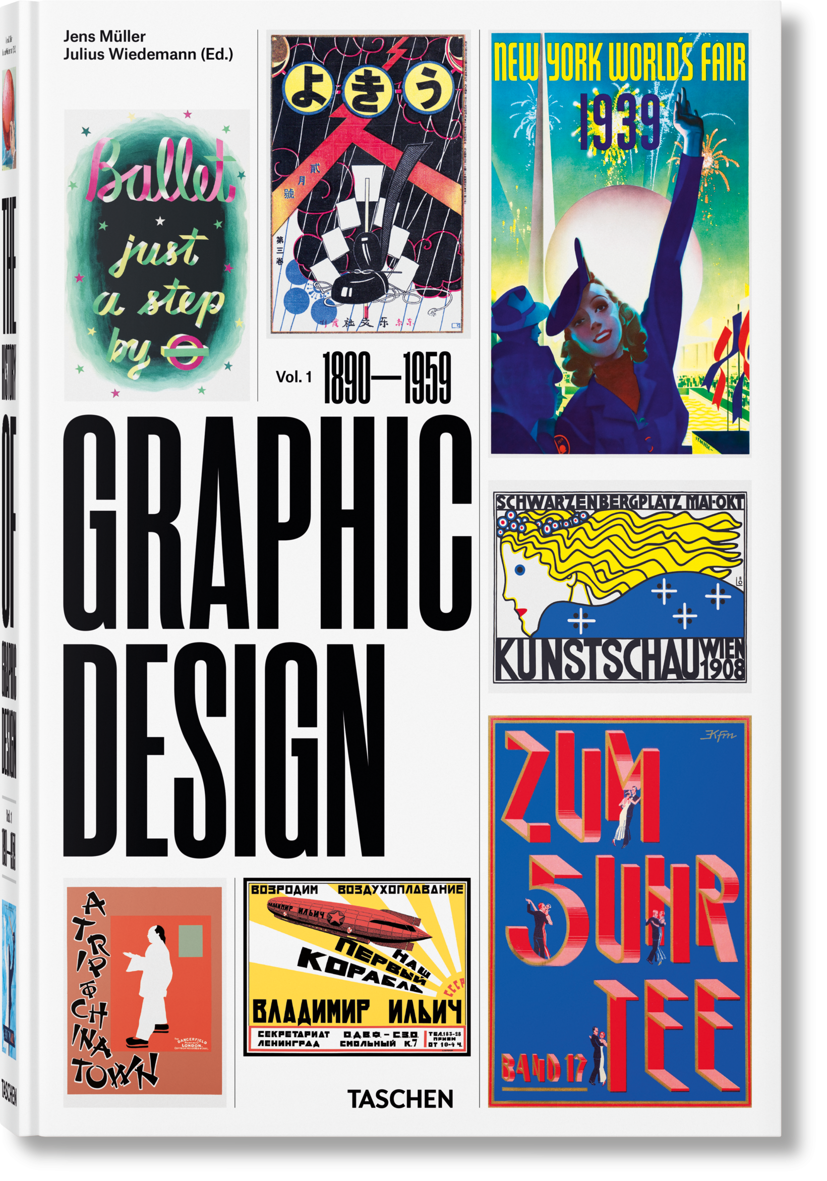 Taschen-The History of Graphic Design. Vol. 1. 1890–1959 (German, French, English)-Graphic Design-Black-Deal-Outlet-by-ARCHIVIST