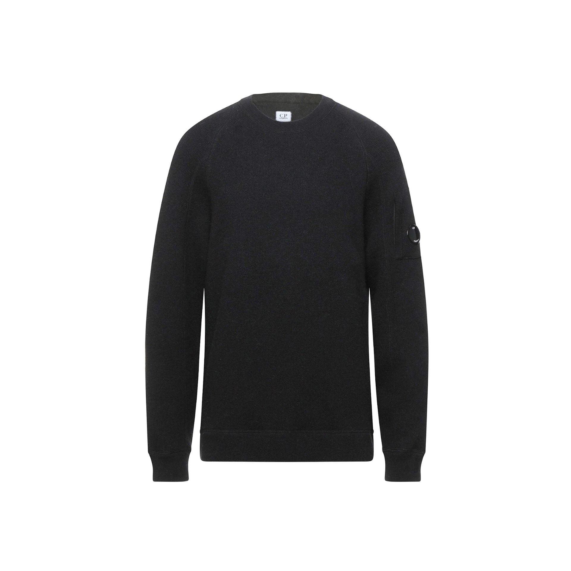 C.P. Company-C.P Company Blend Wool Sweater-MEN CLOTHING-Black-Deal-Outlet-by-ARCHIVIST