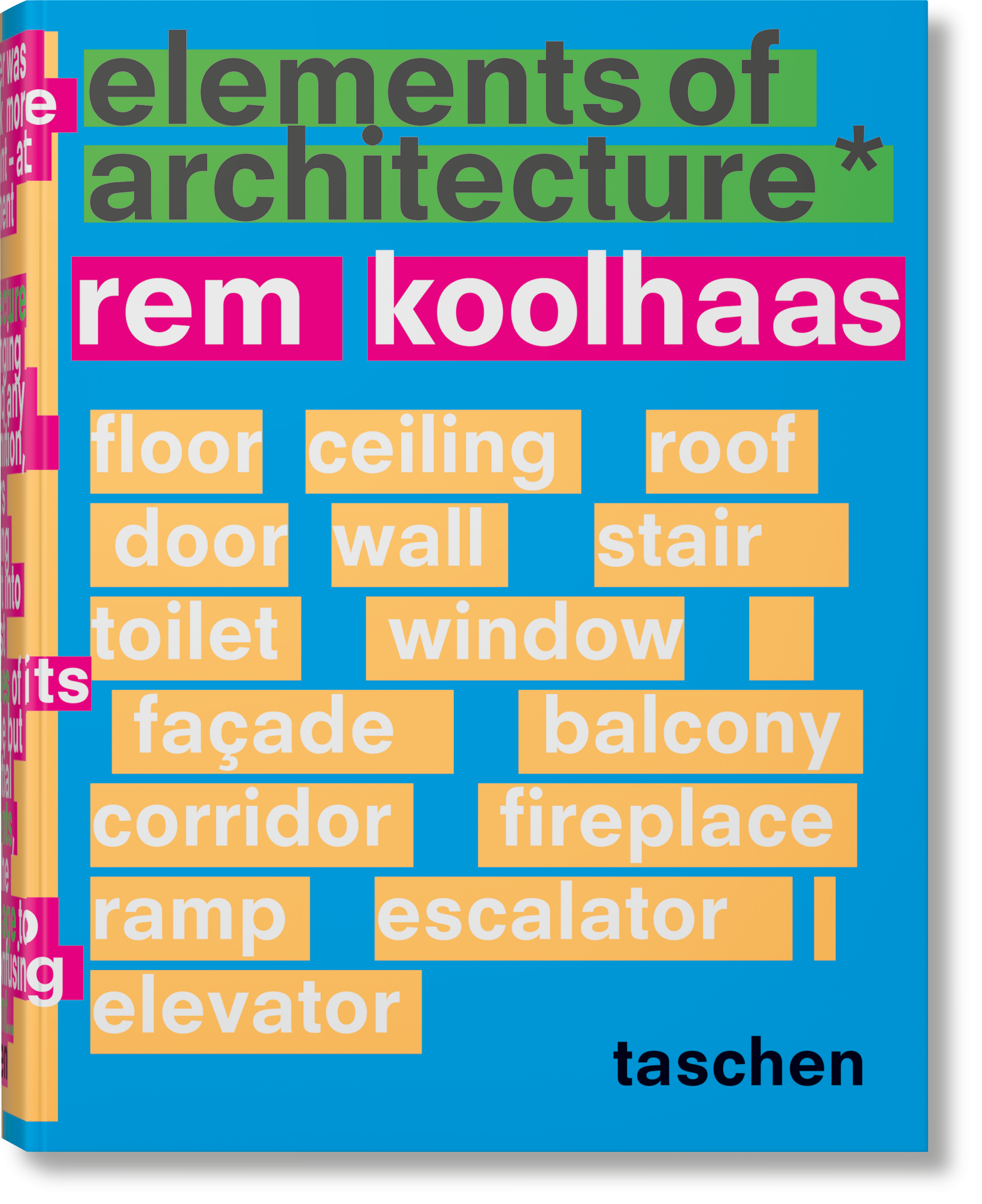 Taschen-Koolhaas. Elements of Architecture (English)-Architektur & Design-Black-Deal-Outlet-by-ARCHIVIST