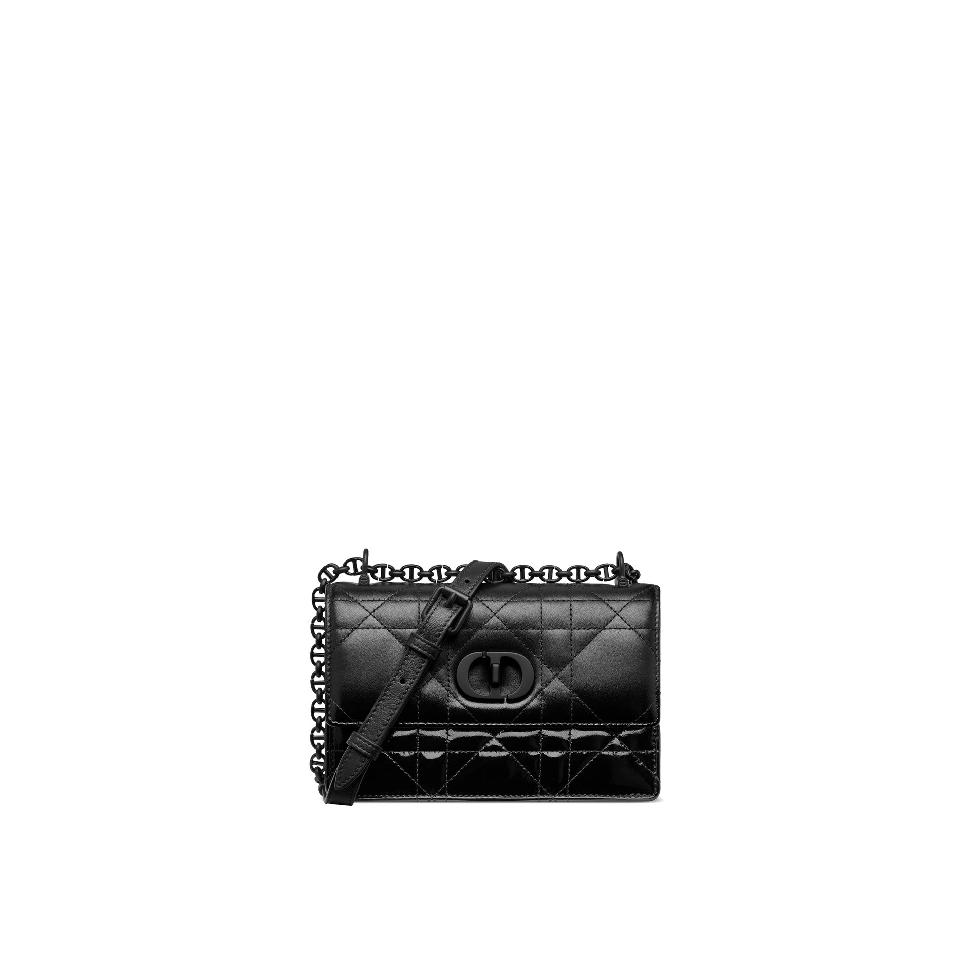 Dior Caro Patent And Matte Shoulder Bag