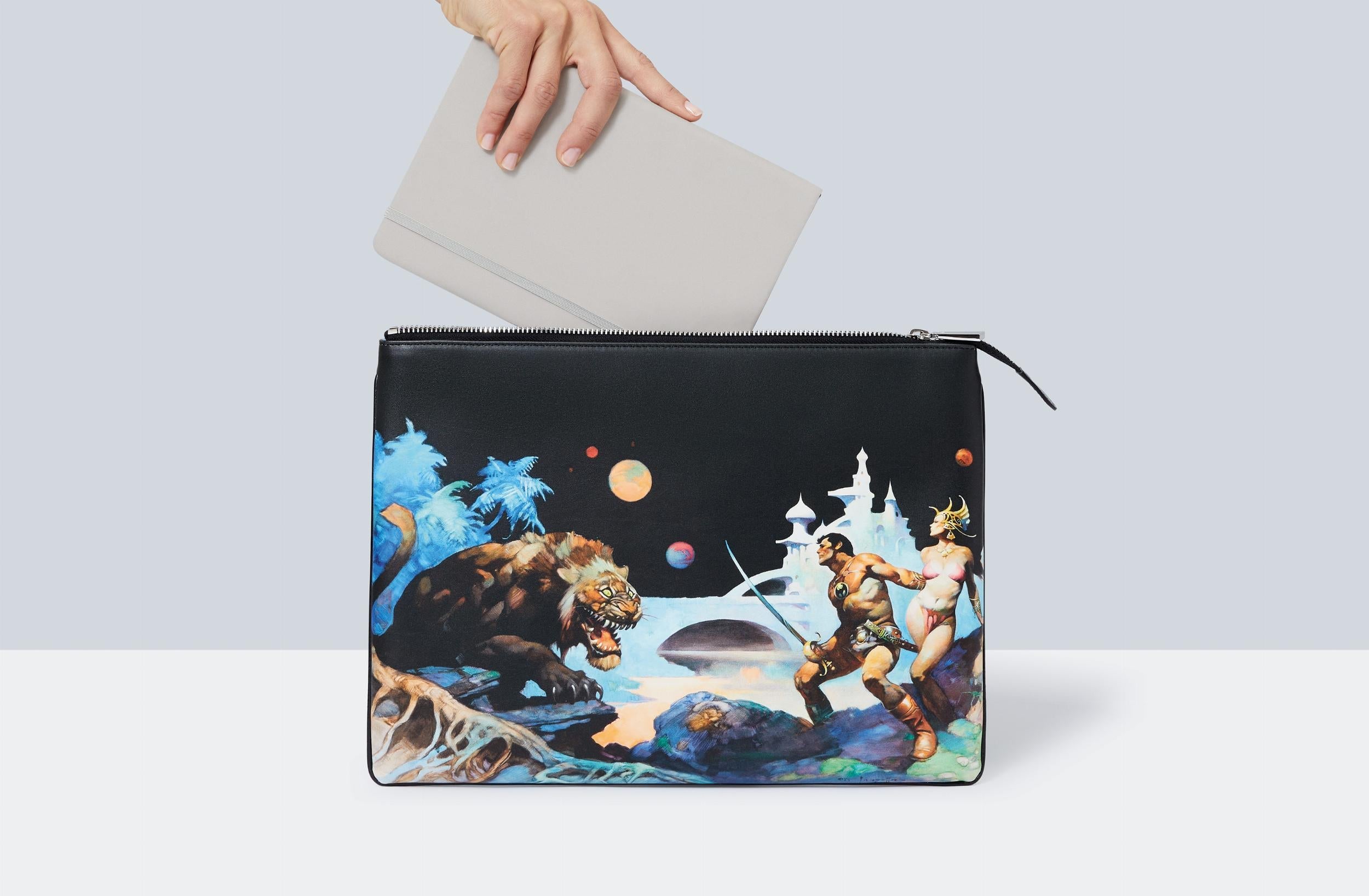 Taschen-TASCHEN Pouch. Frank Frazetta-Fashion-Black-Deal-Outlet-by-ARCHIVIST
