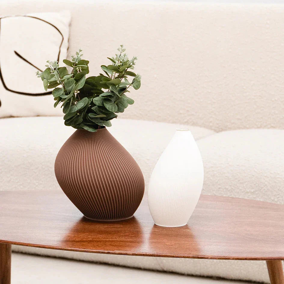 Verdancia-recozy - Bent - Vase - Hazel Brown-Vase-Black-Deal-Outlet-by-ARCHIVIST