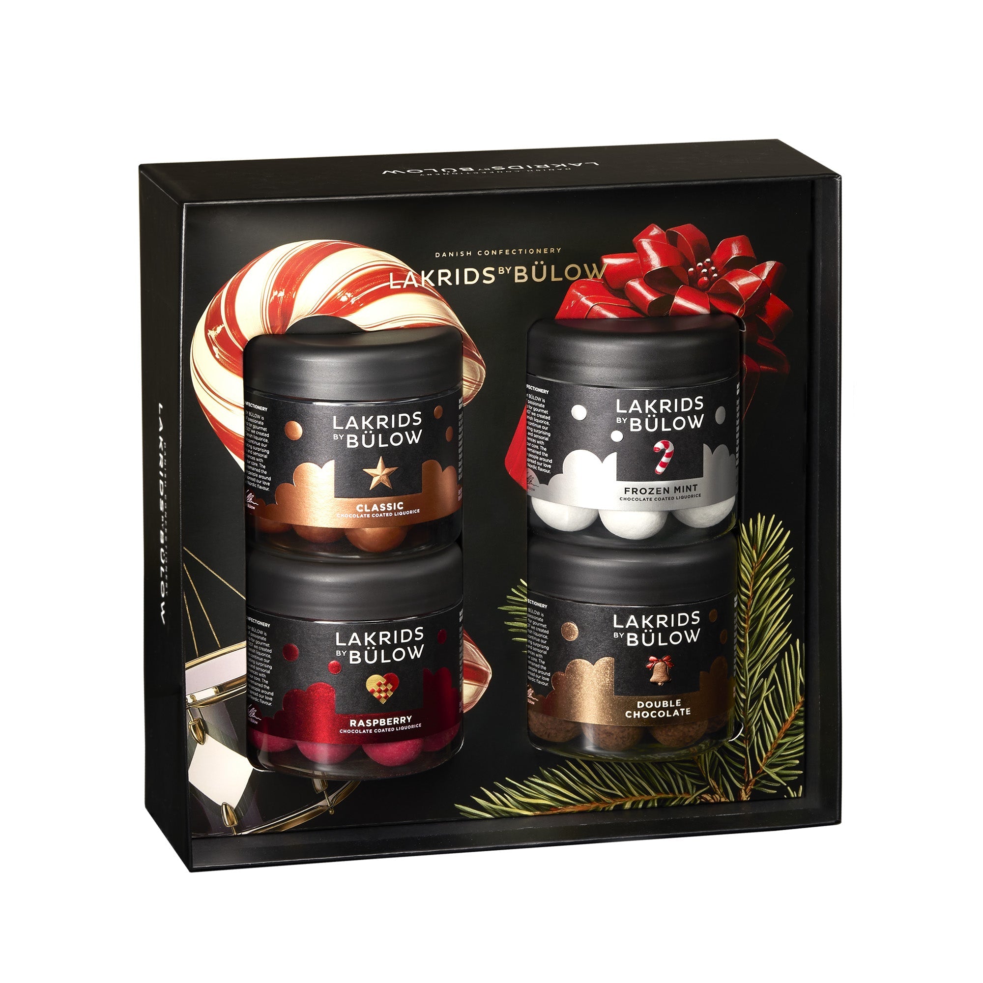 Genusskontor-LAKRIDS BÜLOW - Winter: BLACK BOX SMALL 4x115g-Black-Deal-Outlet-by-ARCHIVIST