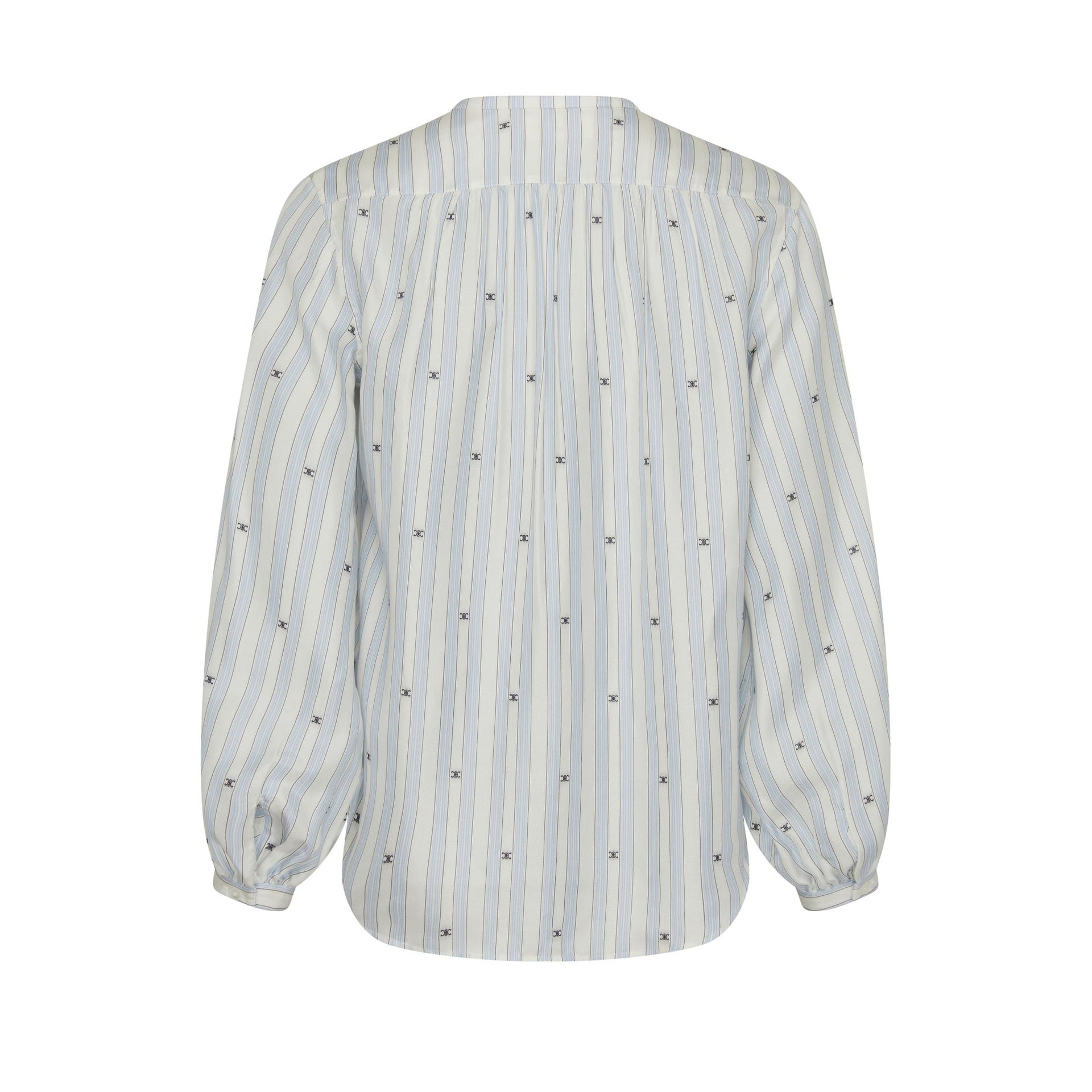 Celine Romy Striped Silk Blouse