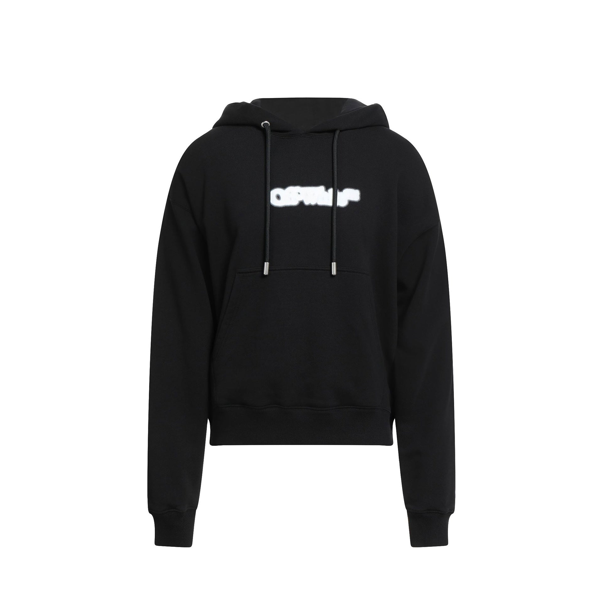 Off White-Off-White Hooded Logo Sweatshirt-MEN CLOTHING-Black-Deal-Outlet-by-ARCHIVIST