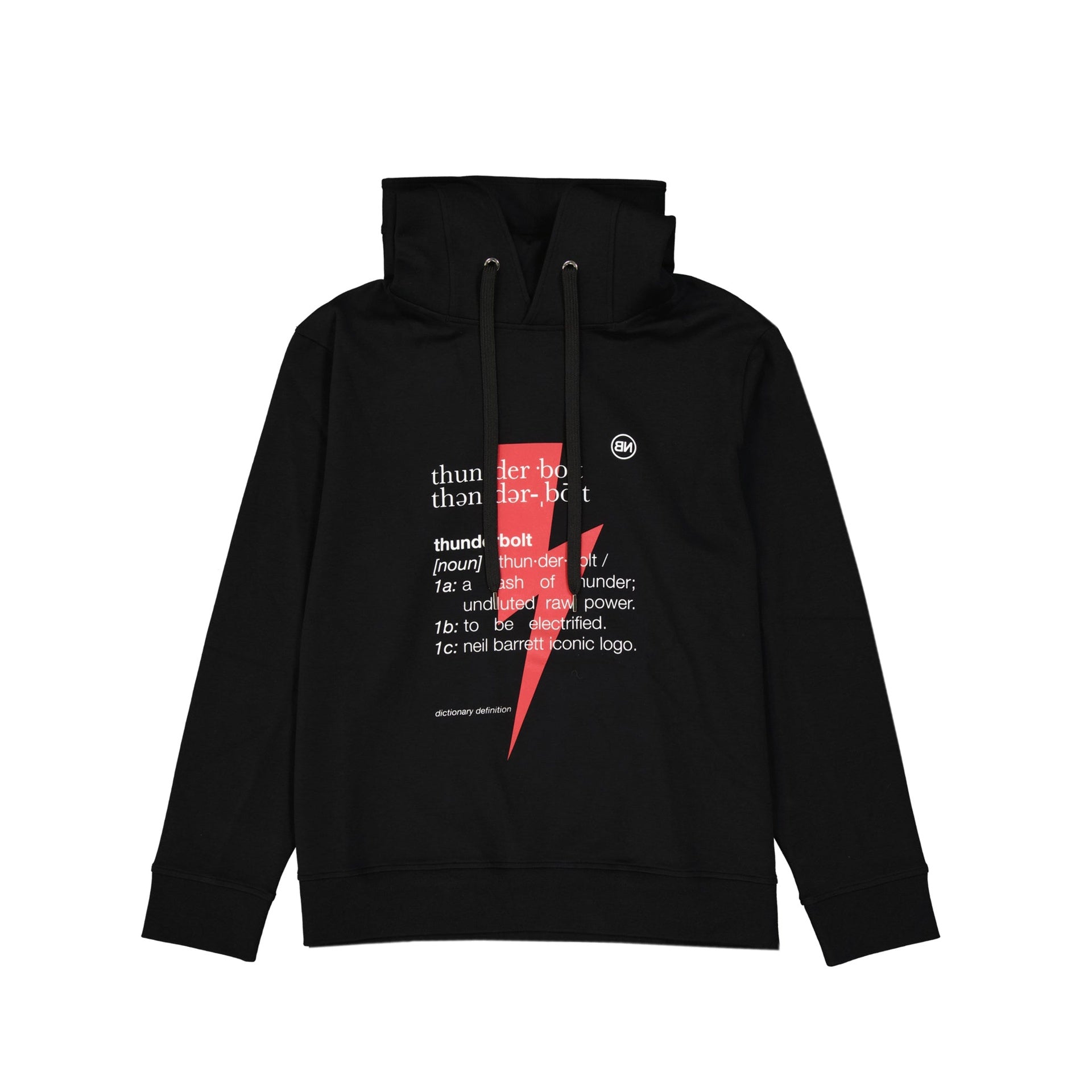 Neil Barrett-Neil Barrett Hooded Sweatshirt-MEN CLOTHING-Black-Deal-Outlet-by-ARCHIVIST