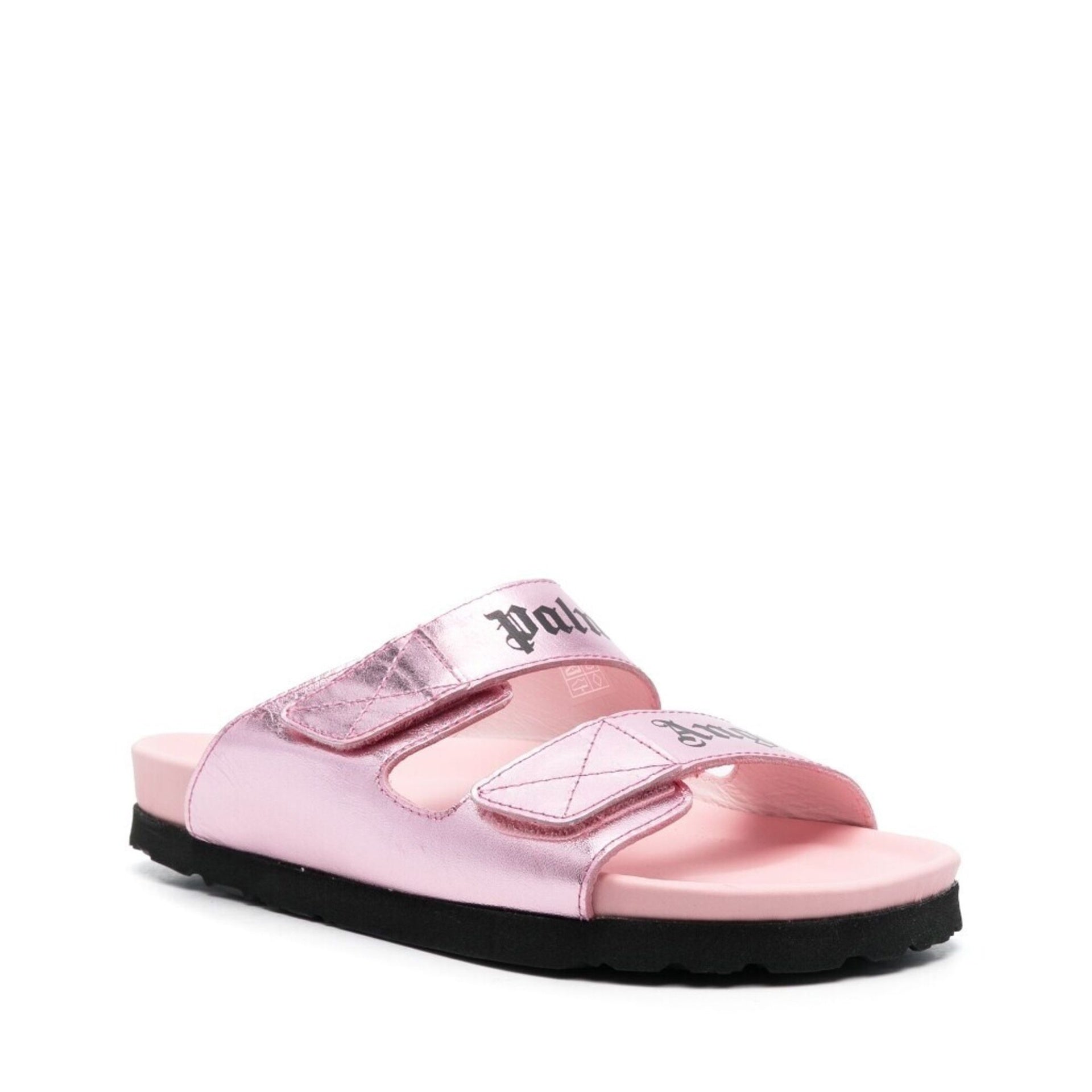 Palm Angels Leather Logo Sandals