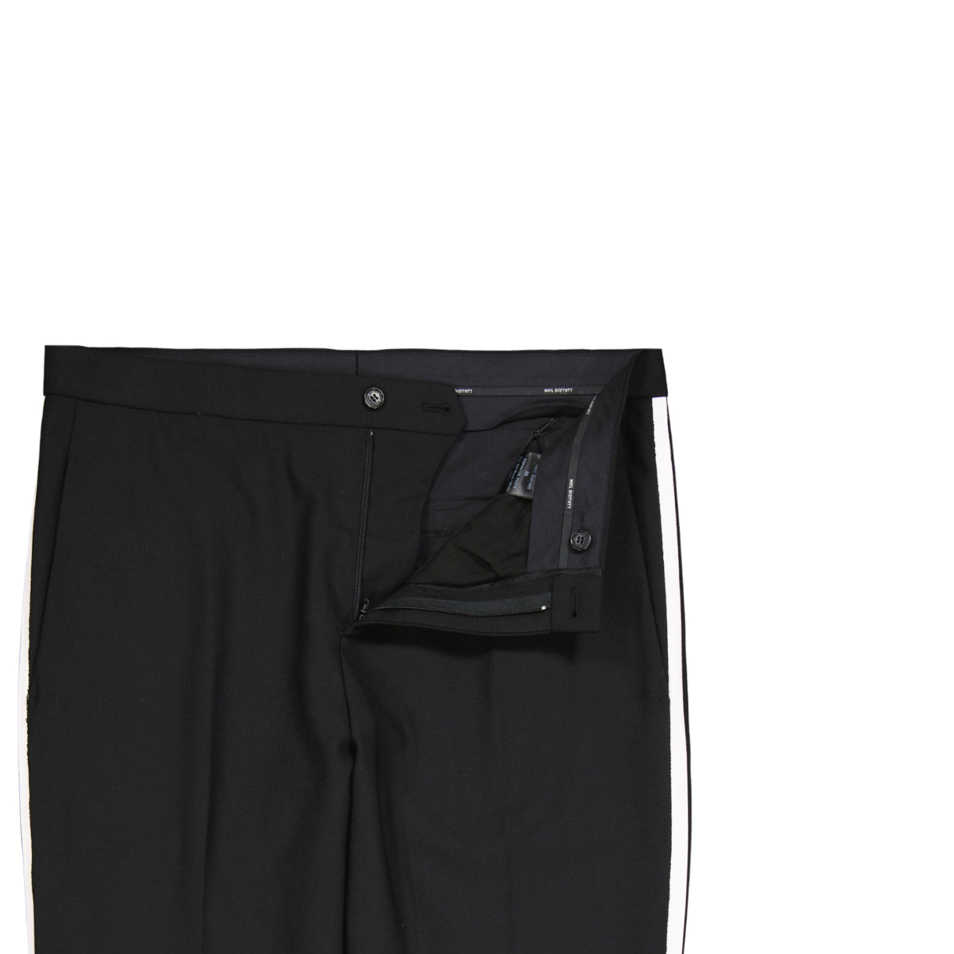 Neil Barrett-Neil Barrett Mesh Wool Pants-MEN CLOTHING-Black-Deal-Outlet-by-ARCHIVIST