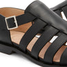 Loewe-Loewe Campo Leather Sandals-MEN SHOES-Black-Deal-Outlet-by-ARCHIVIST