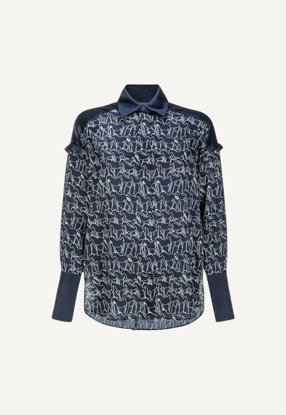The Cava Blouse-Hemden & Blusen-Antonia Zander-OUTLET-XS-navy-ARCHIVIST-ARCHIVE-SALE