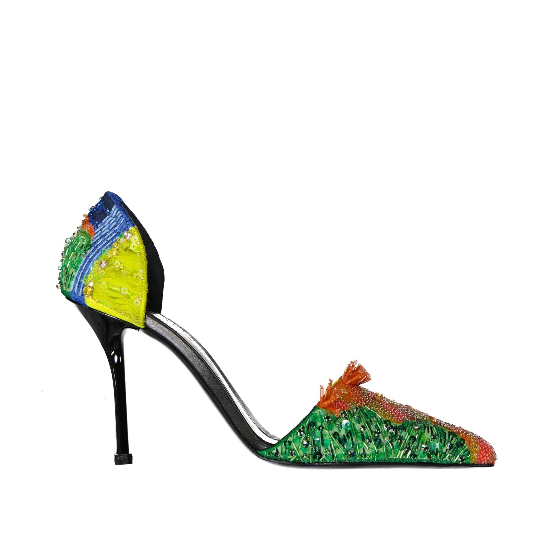Alexander Mcqueen Paillette Pumps-WOMEN SHOES-ALEXANDER MCQUEEN-ORANGE-41-ARCHIVIST