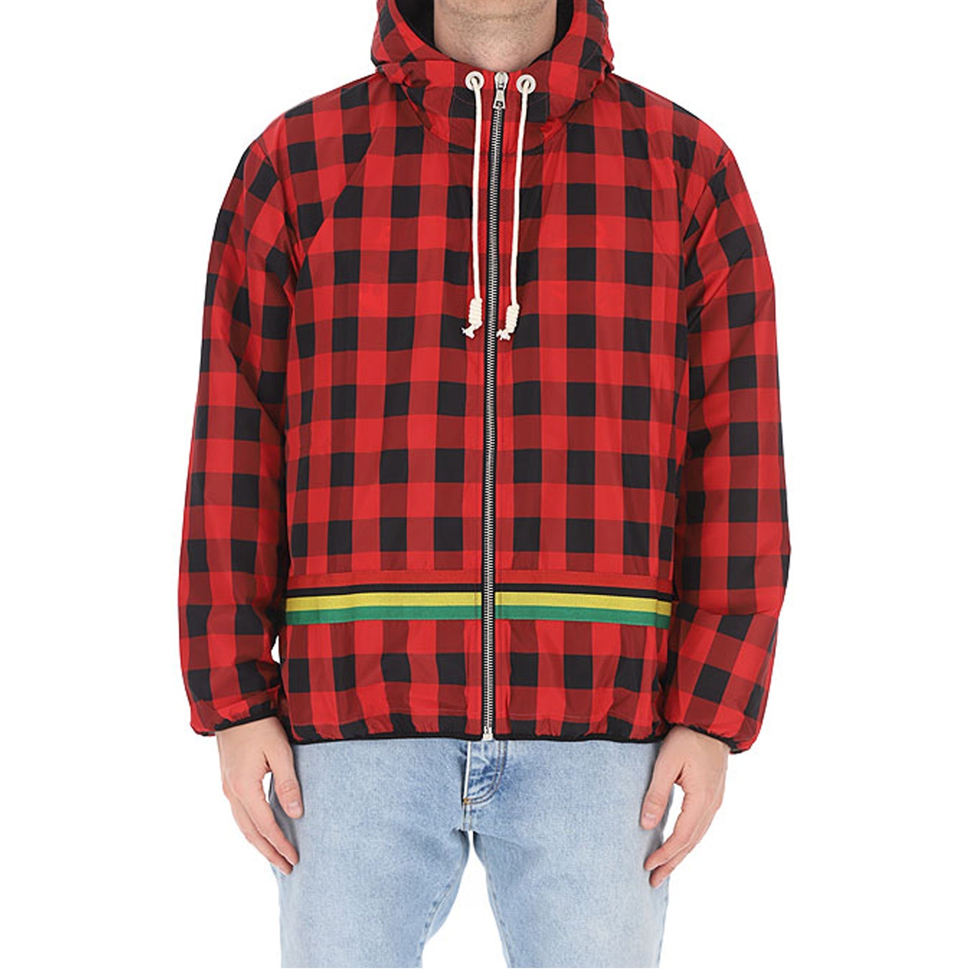 Palm Angels Checked  Windbreaker Jacket