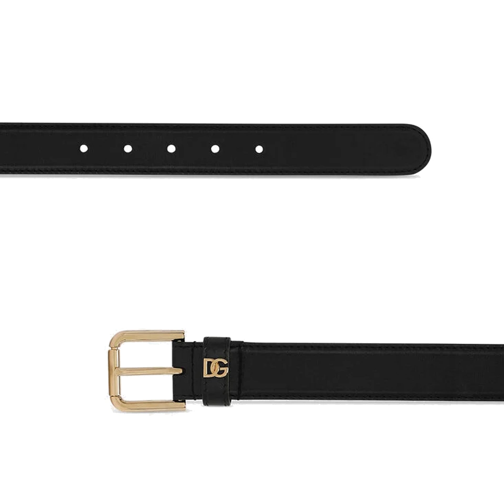 Dolce & Gabbana Leather Logo Belt