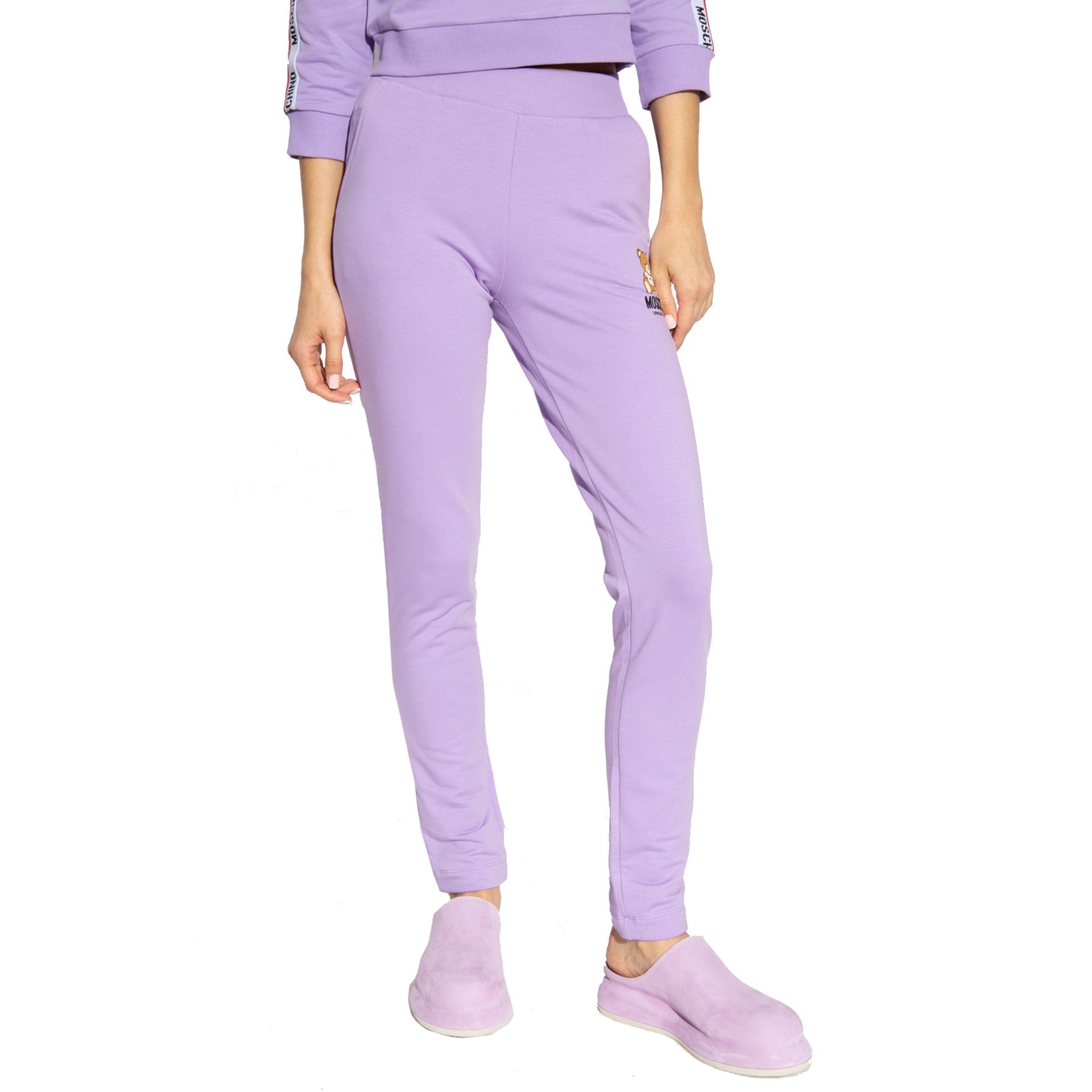 Moschino Underwear-Moschino Underwear Logo Sweatpants-WOMEN CLOTHING-Black-Deal-Outlet-by-ARCHIVIST