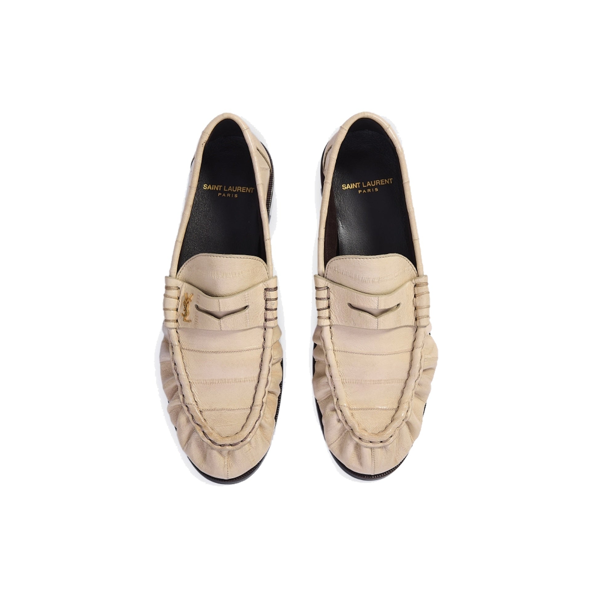 Saint Laurent Eel Leather Loafers