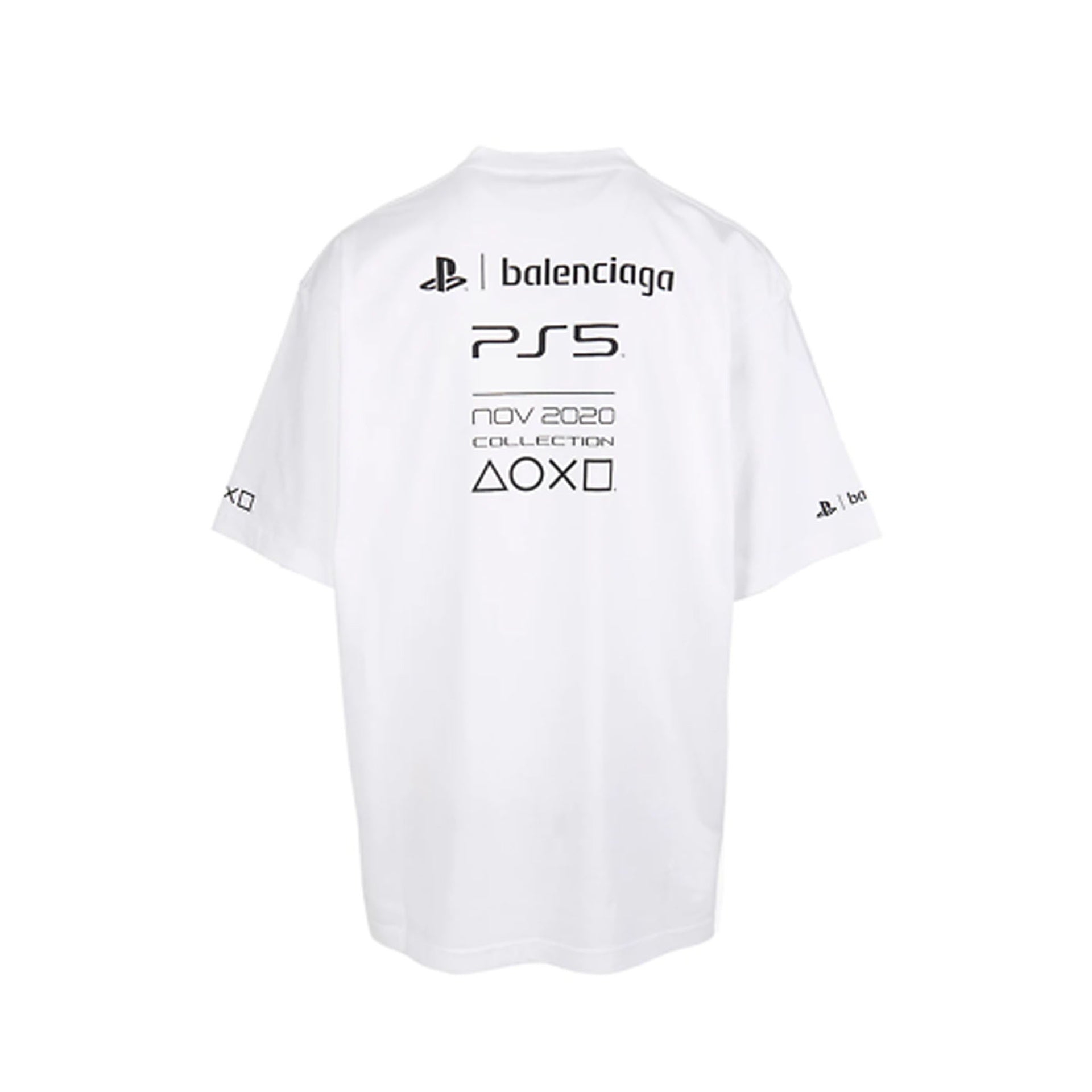 Balenciaga-Balenciaga X PlayStation PS5 T-shirt-WOMEN CLOTHING-Black-Deal-Outlet-by-ARCHIVIST