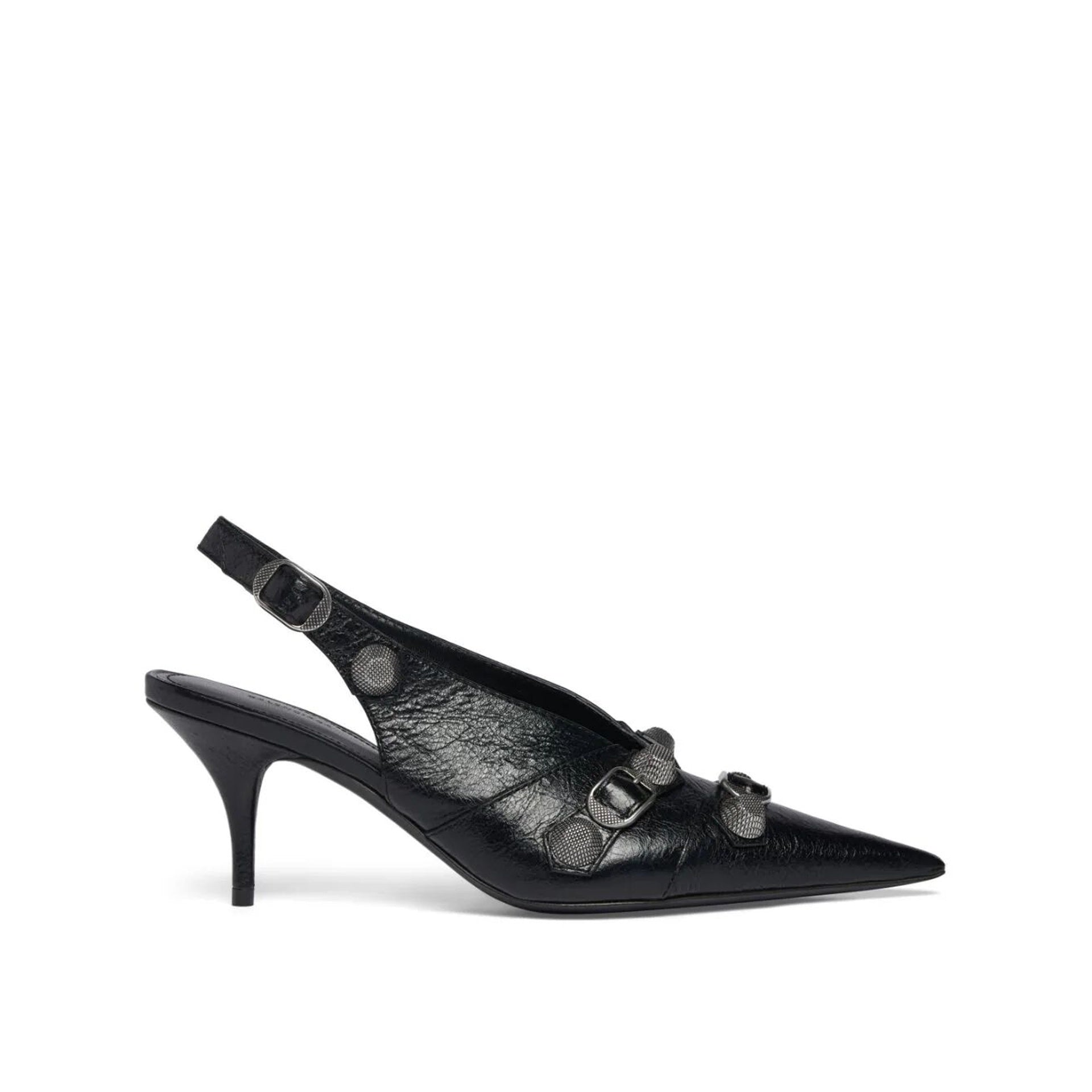 Balenciaga-Balenciaga Cagole Slingback Pumps-WOMEN SHOES-Black-Deal-Outlet-by-ARCHIVIST