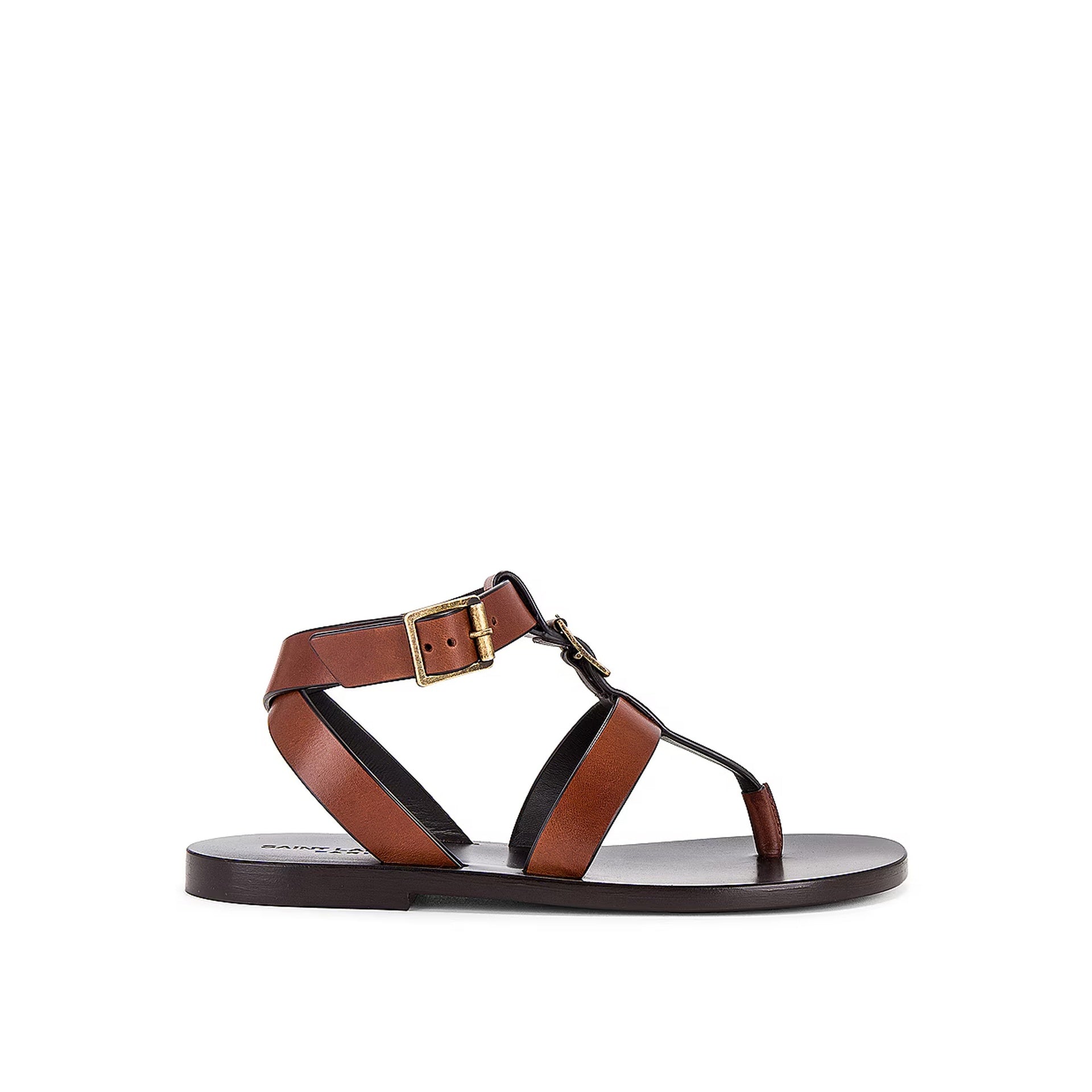 Saint Laurent Hardy Leather Sandals