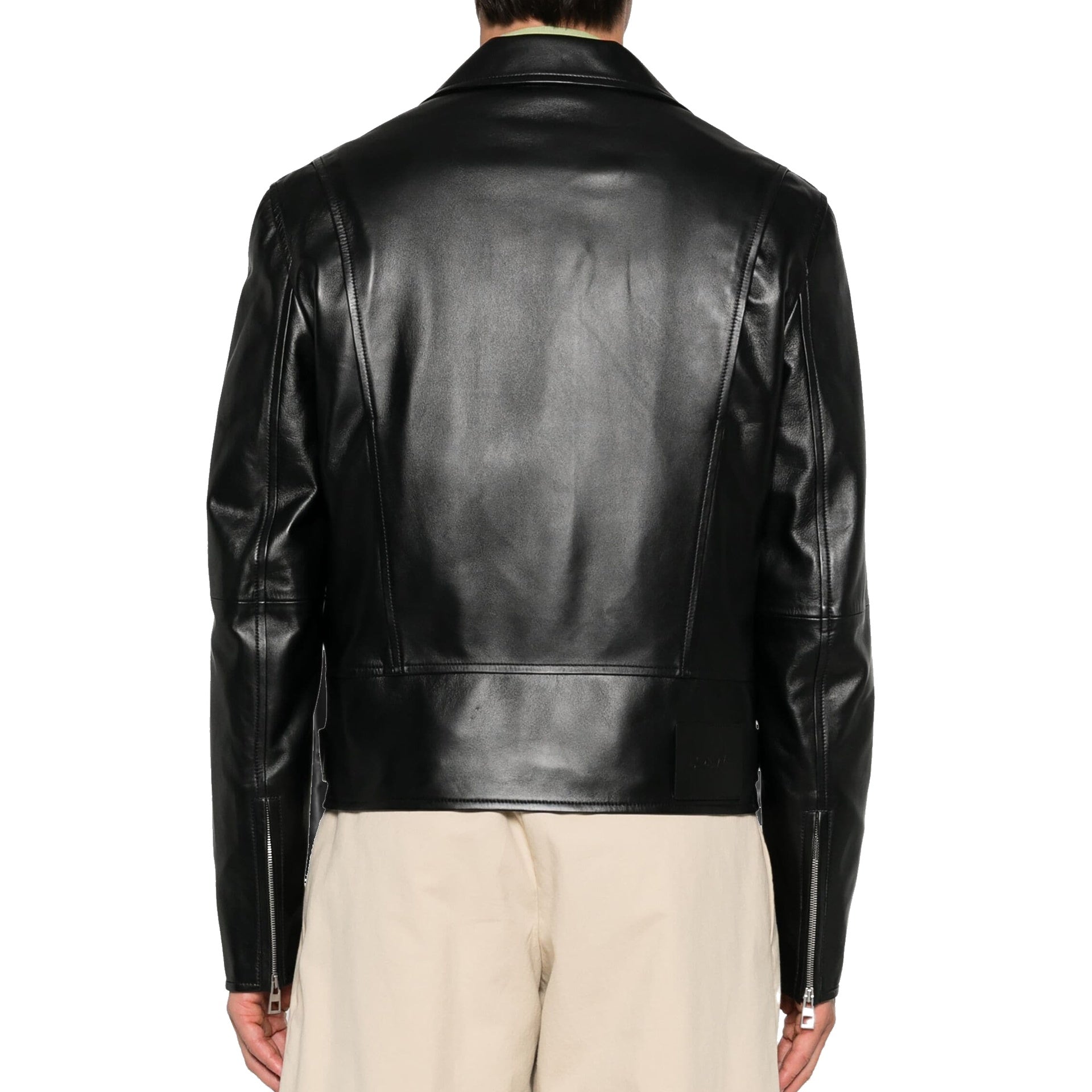 Loewe-Loewe Leather Biker Jacket-MEN CLOTHING-Black-Deal-Outlet-by-ARCHIVIST