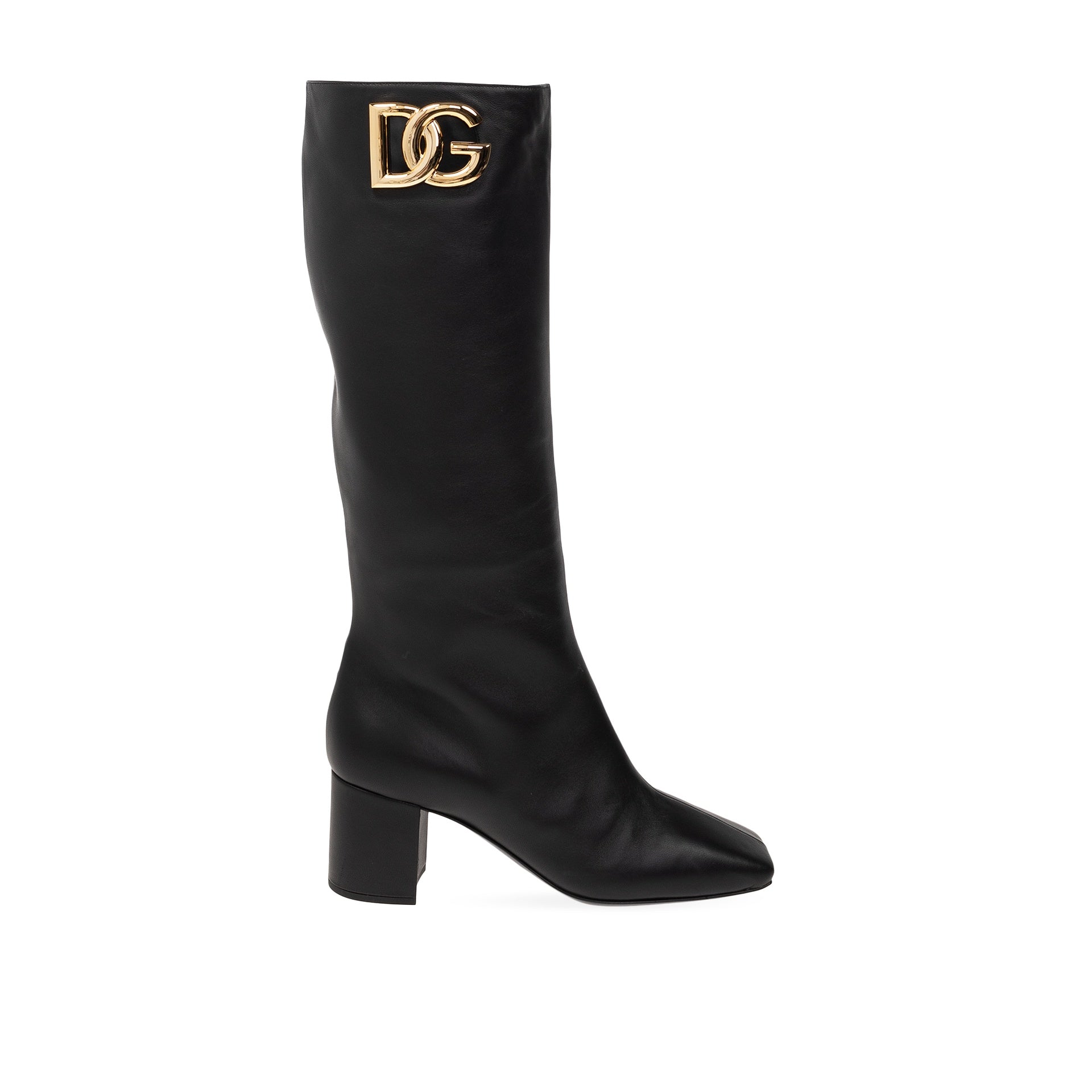 Dolce & Gabbana Leather Boots-WOMEN SHOES-Dolce & Gabbana-BLACK-36-ARCHIVIST