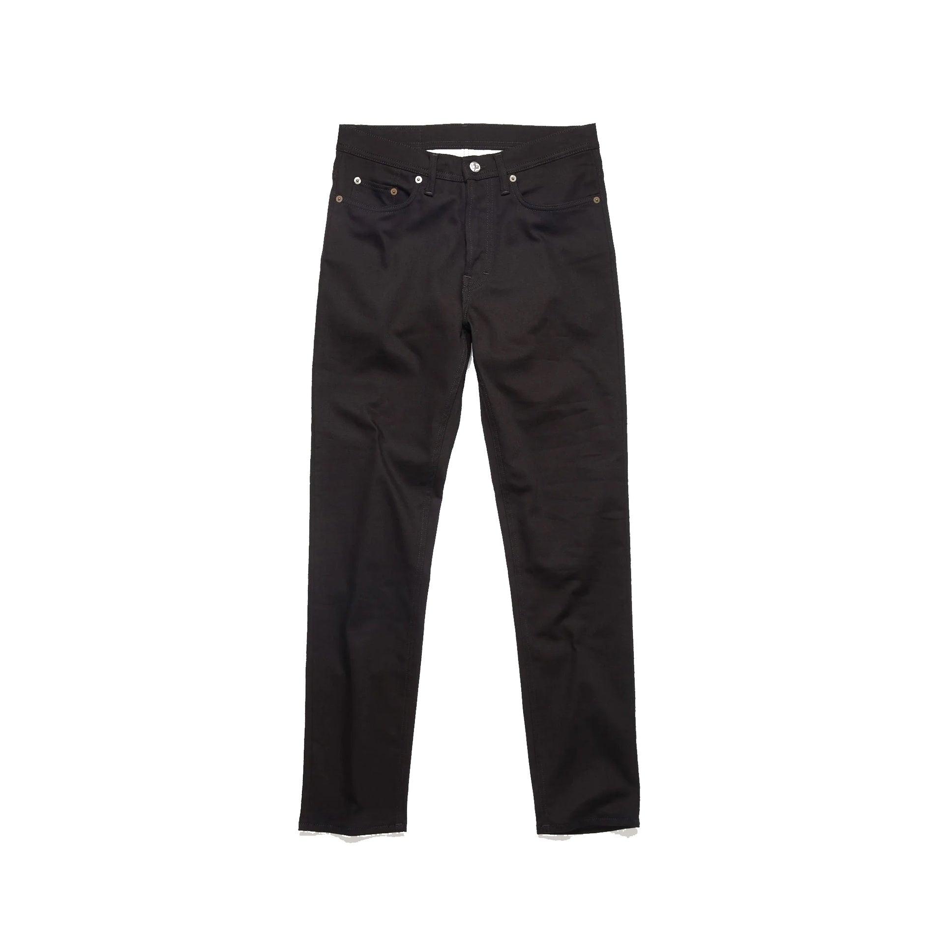 Acne Studios-Acne Studios Blå Konst River Stay Cotton Denim Jeans-MEN CLOTHING-Black-Deal-Outlet-by-ARCHIVIST