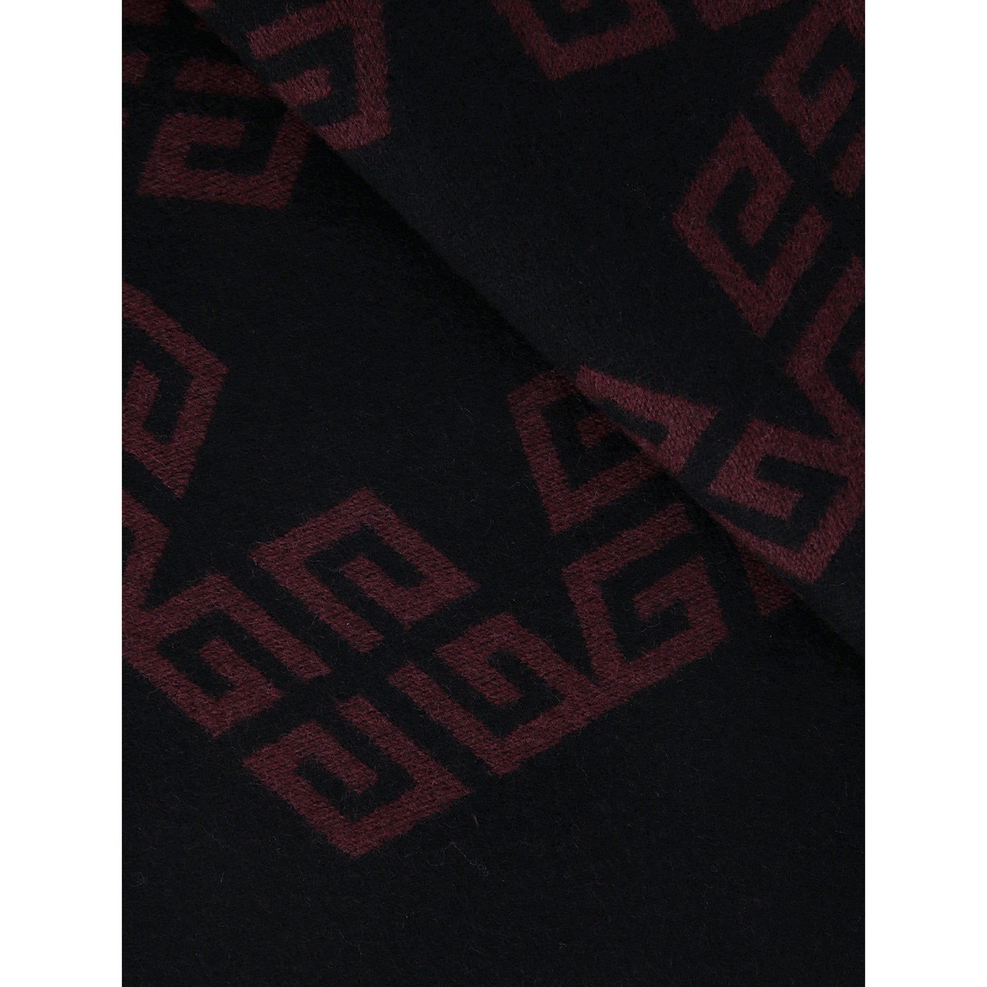 Givenchy-Givenchy Wool Logo Scarf-MEN ACCESSORIES-Black-Deal-Outlet-by-ARCHIVIST