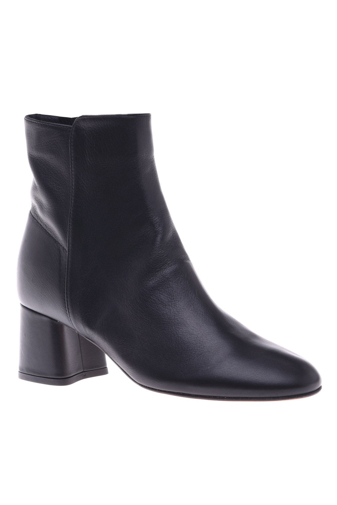 Ankle boot in black nappa leather