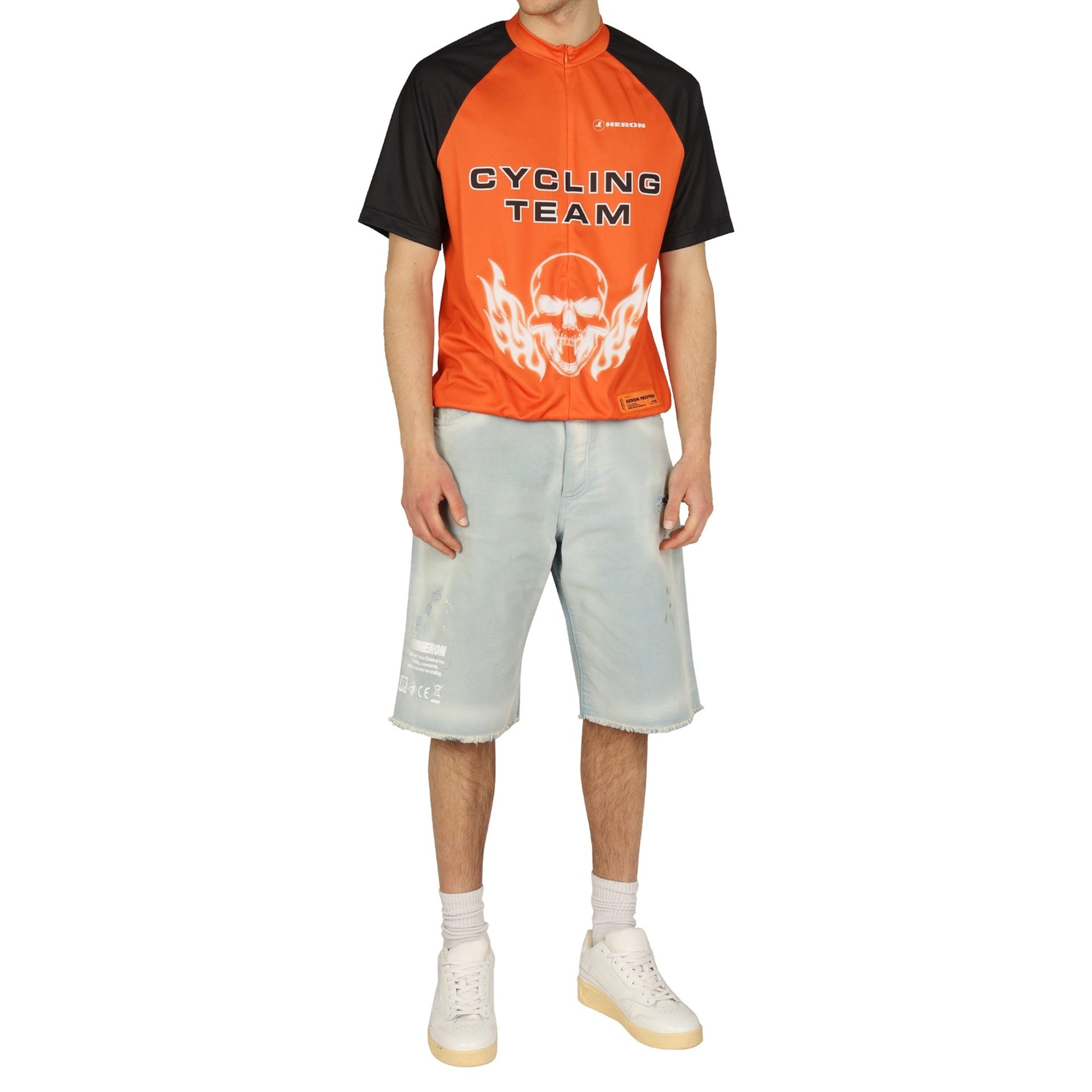Heron Preston-Heron Preston Denim Shorts-MEN CLOTHING-Black-Deal-Outlet-by-ARCHIVIST