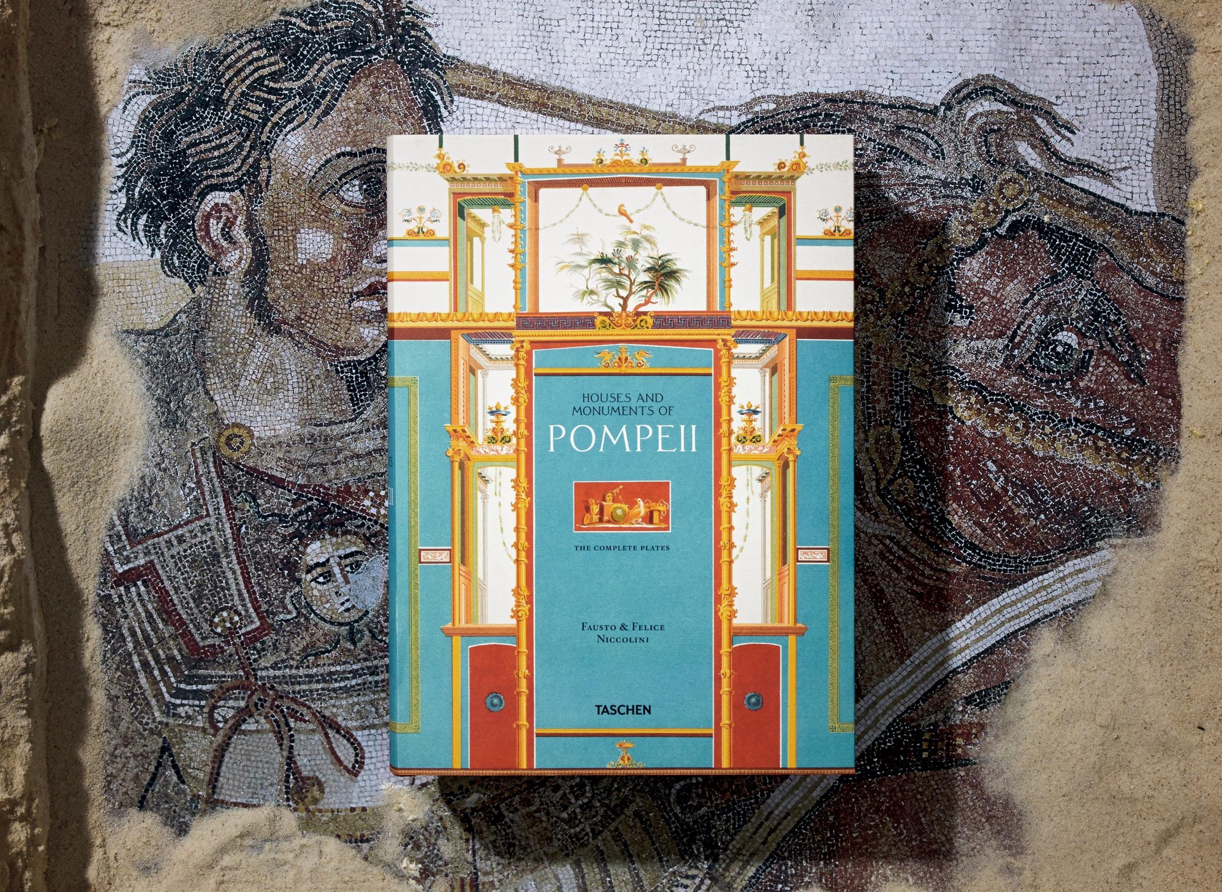 Taschen-Fausto & Felice Niccolini. Houses and Monuments of Pompeii (German, French, English)-Classics-Black-Deal-Outlet-by-ARCHIVIST