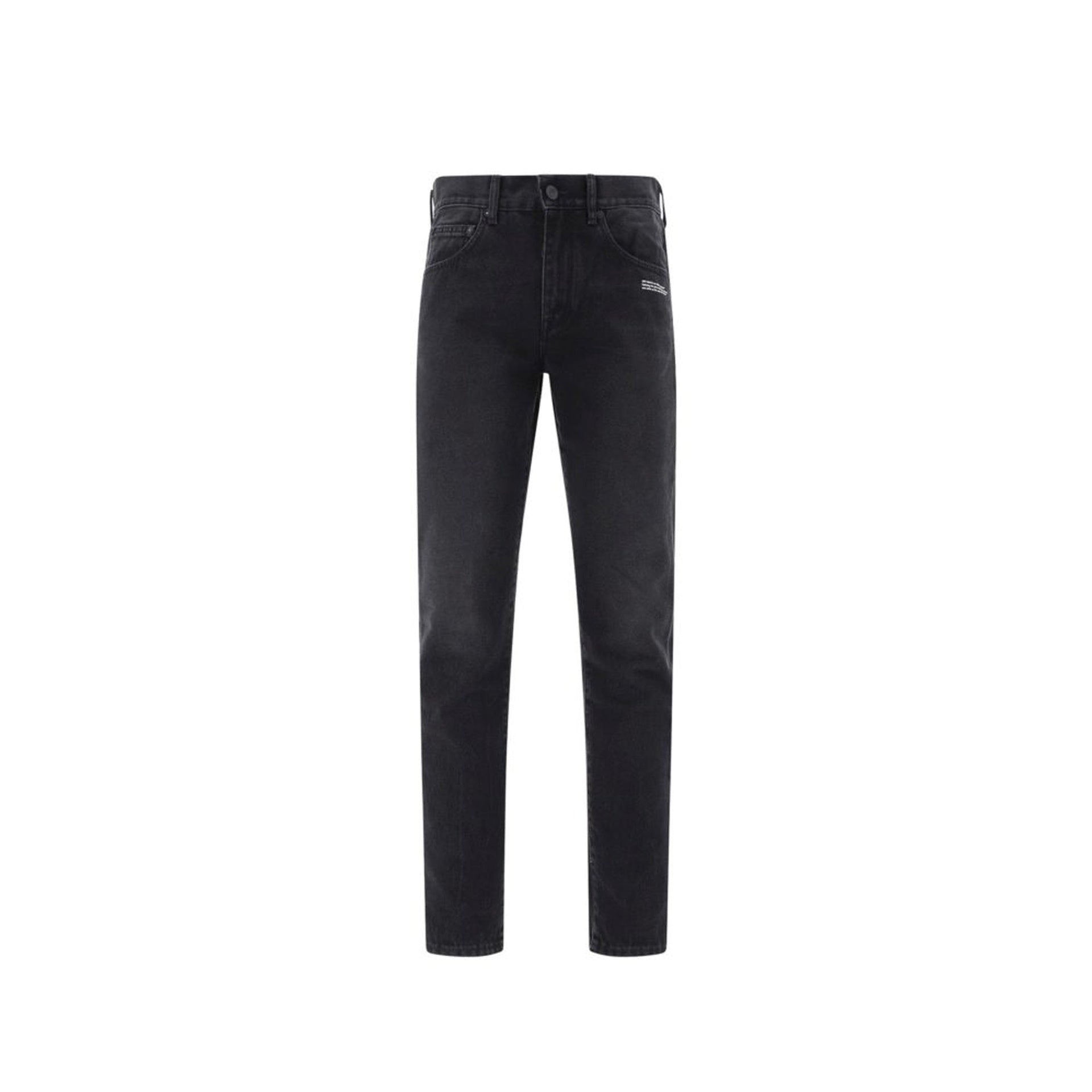 Off White-Off-White Cotton Denim Jeans-MEN CLOTHING-Black-Deal-Outlet-by-ARCHIVIST
