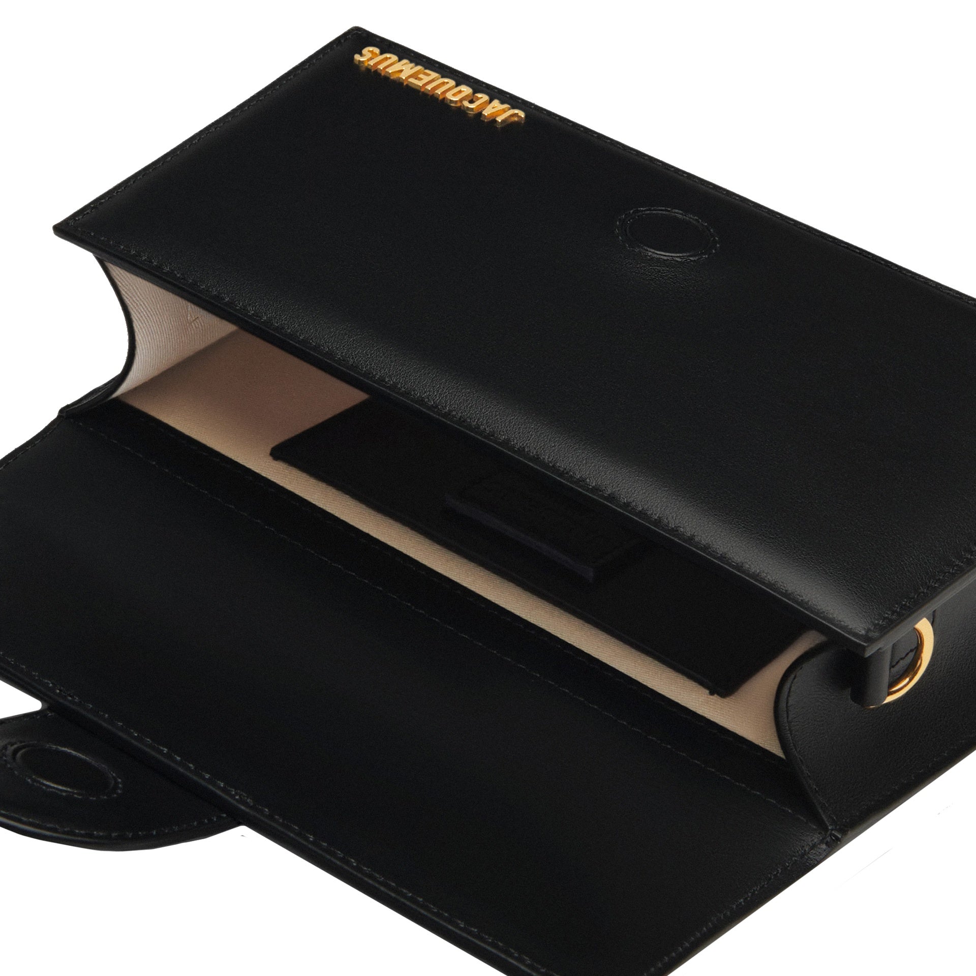 Jacquemus-Jacquemus Le Grand Bambino Bag - Gold Logo-WOMEN BAGS-Black-Deal-Outlet-by-ARCHIVIST