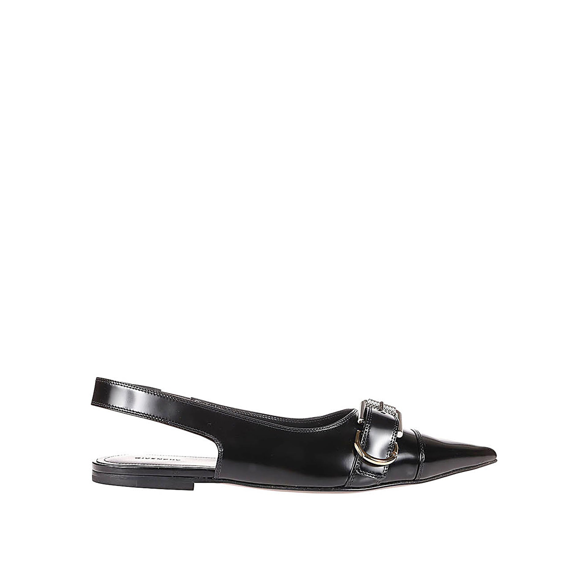 Givenchy-Givenchy Voyou Slingback Ballerina Flat-WOMEN SHOES-Black-Deal-Outlet-by-ARCHIVIST