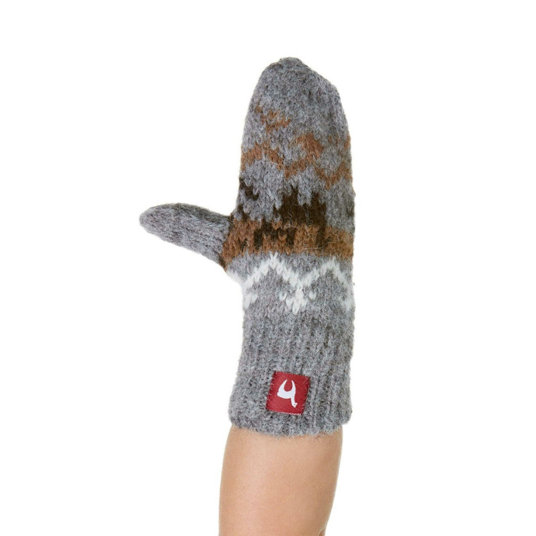 Verdancia-Apu Kuntur - Alpaka Kinder Fausthandschuhe NATURA – 100% naturbelassenes Alpaka-Handschuhe-Black-Deal-Outlet-by-ARCHIVIST