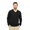 Verdancia-Apu Kuntur - Edler Herren-Pullover aus 100% Baby Alpaka - V-Kragen-Pullover-Black-Deal-Outlet-by-ARCHIVIST