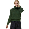 Verdancia-Alpaka Rollkragen Pullover SALOMON – Modischer Crop-Strick mit Applikationen-Pullover-Black-Deal-Outlet-by-ARCHIVIST