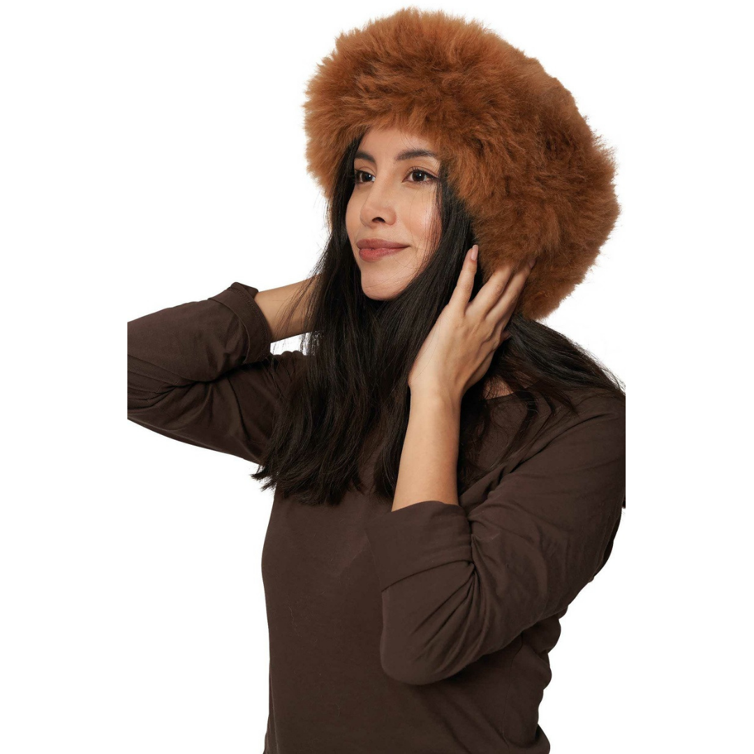 Verdancia-Apu Kuntur - Alpaka Fellmütze - 100% Alpaka-Fell-Felltier-Black-Deal-Outlet-by-ARCHIVIST