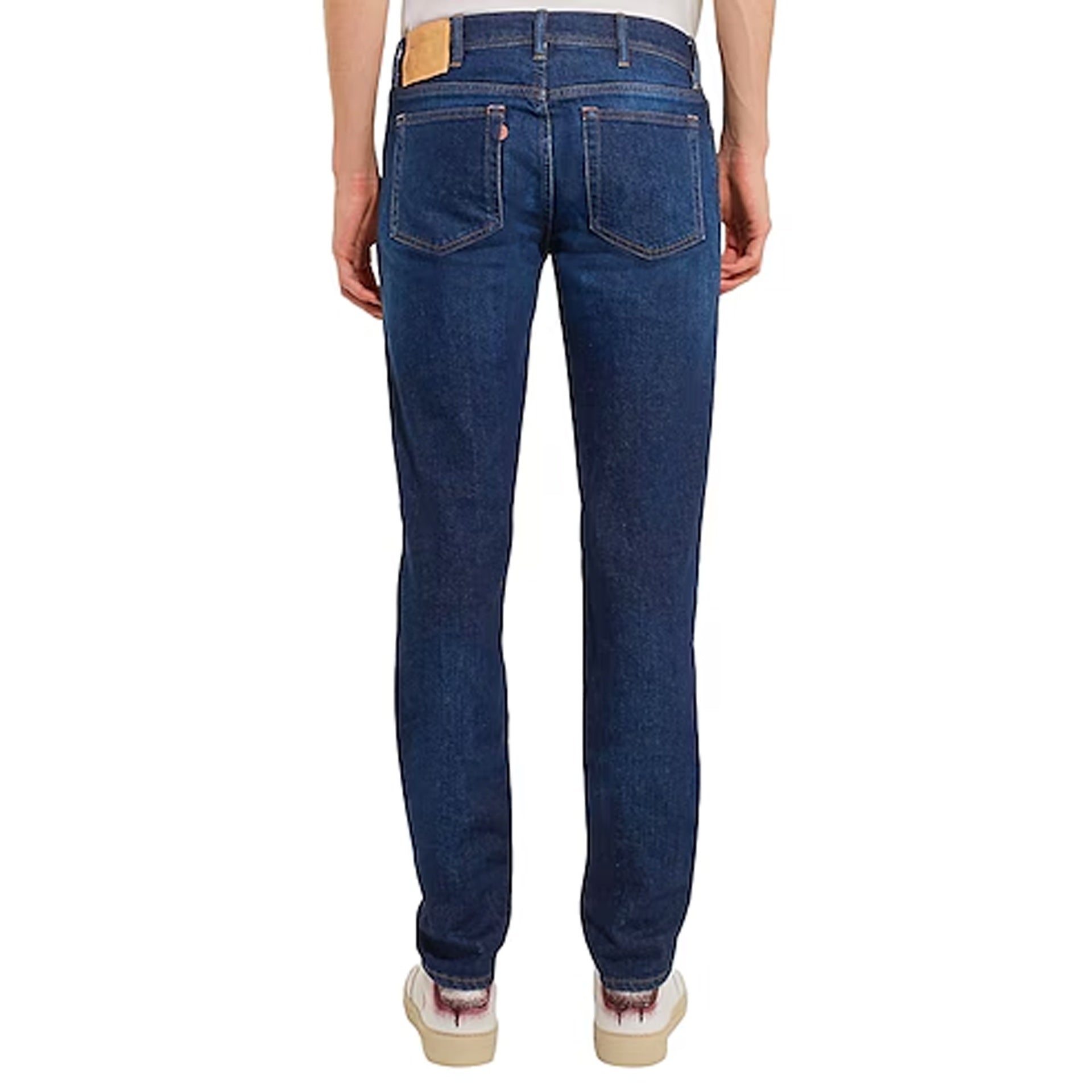 Acne Studios-Acne Studios River Dark Blue Cotton Denim Jeans-MEN CLOTHING-Black-Deal-Outlet-by-ARCHIVIST